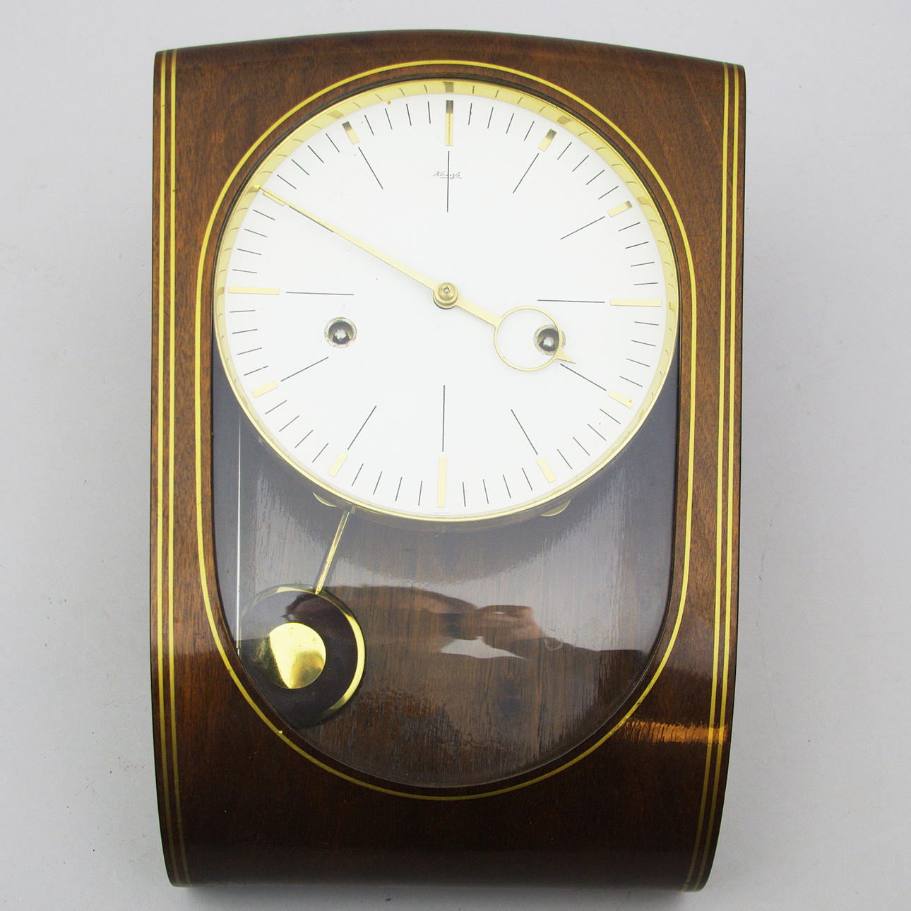 VÄGGUR, mahogny, Kienzle, 1900-talets mitt.