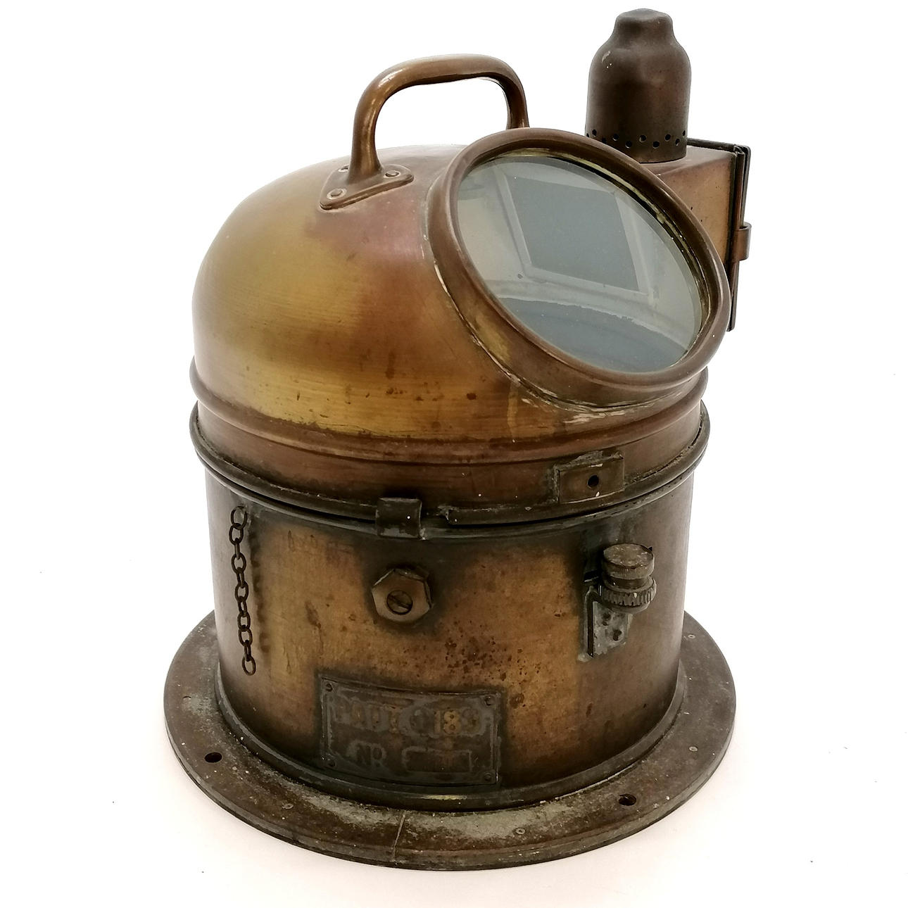 BRASS SHIPS COMPASS / BINNACLE PATENT 0183 #21111K.