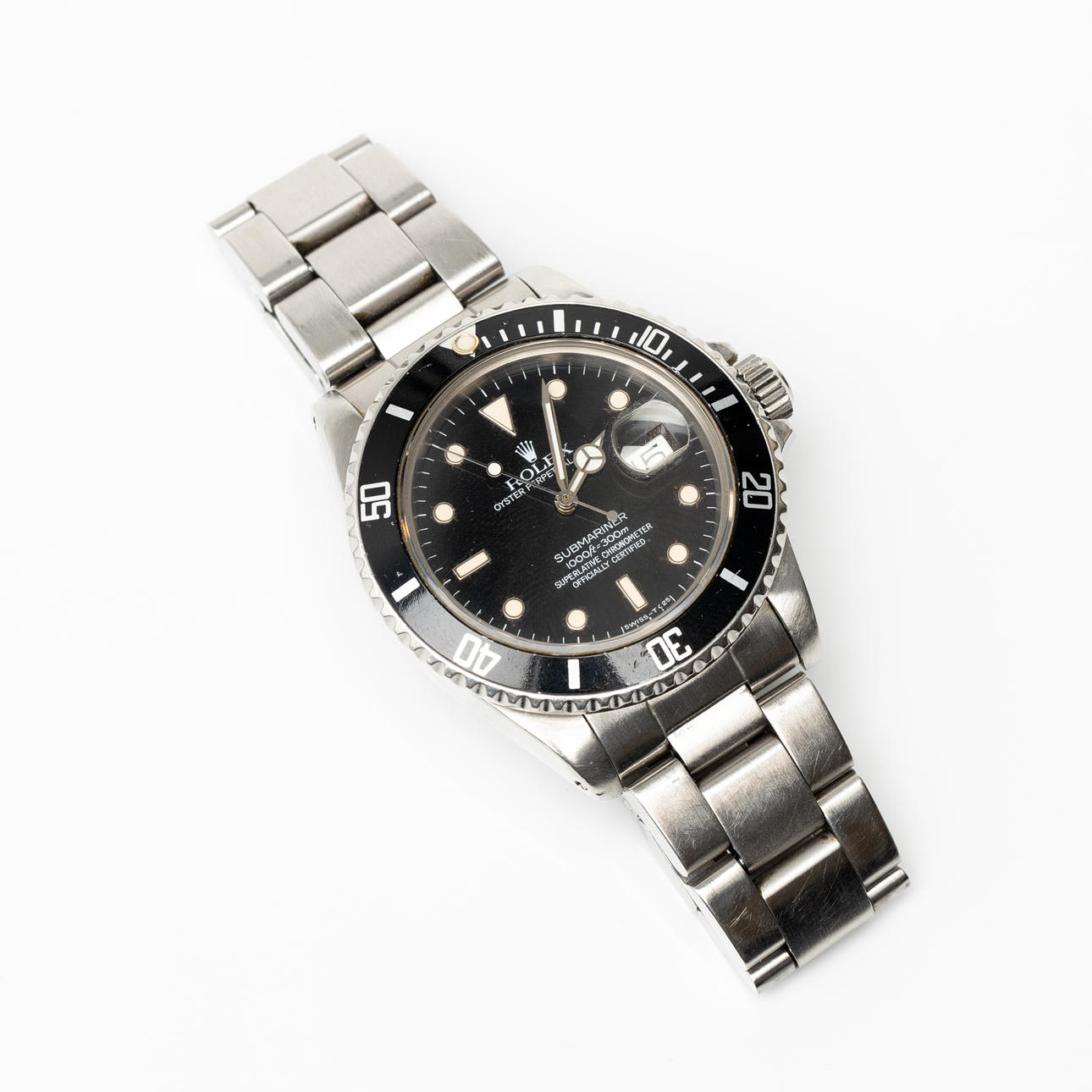 ROLEX Oyster Perpetual Date, Submariner (1000ft=300m — Swiss-T<25