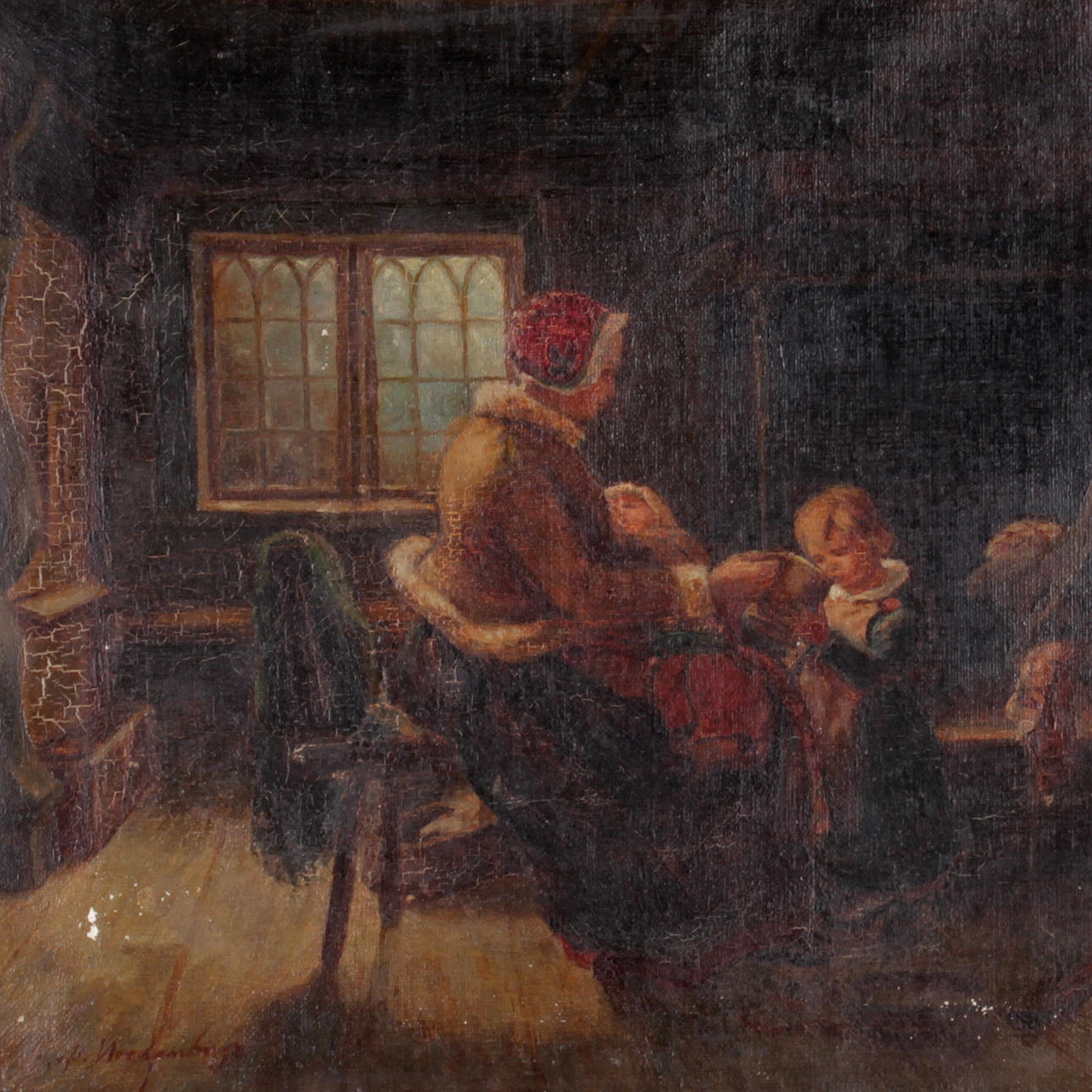 OIDENTIFIERAD KONSTNÄR. Olja på duk, Kopia efter Bengt Nordenberg, 1900-talets första hälft.