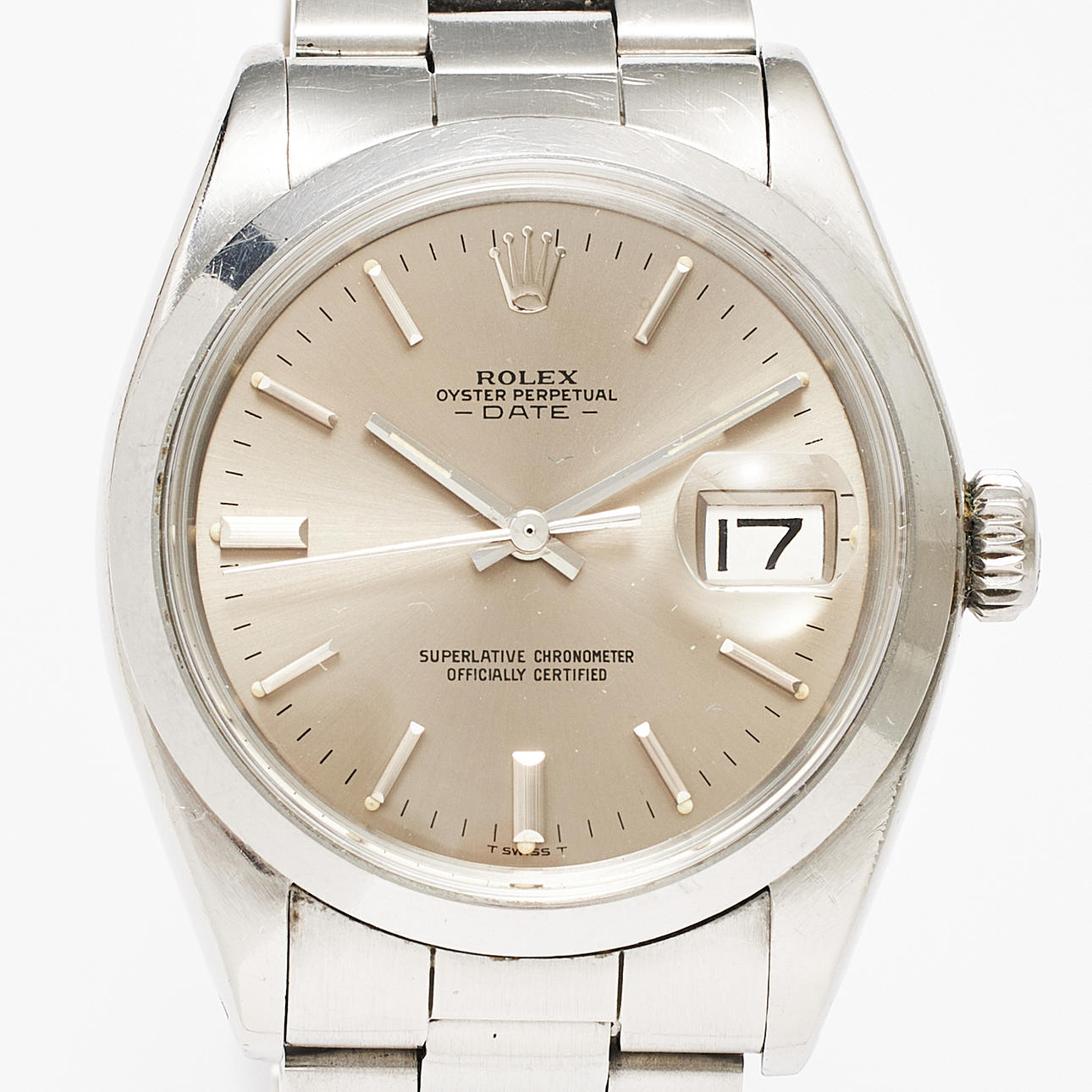 ROLEX, wristwatch, Date, steel, circa 1970.