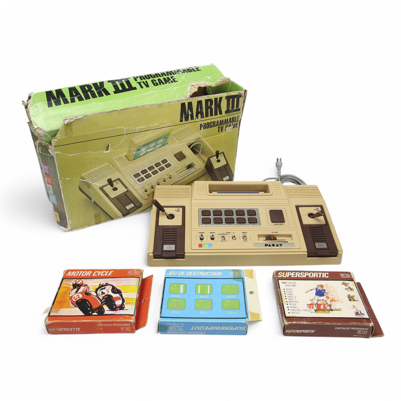 TV GAME, Mark III Programmable Tv Game, PAIRED. Game included, a total of 4 parts.