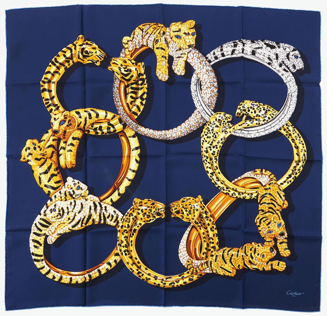 CARTIER, tørklæde.