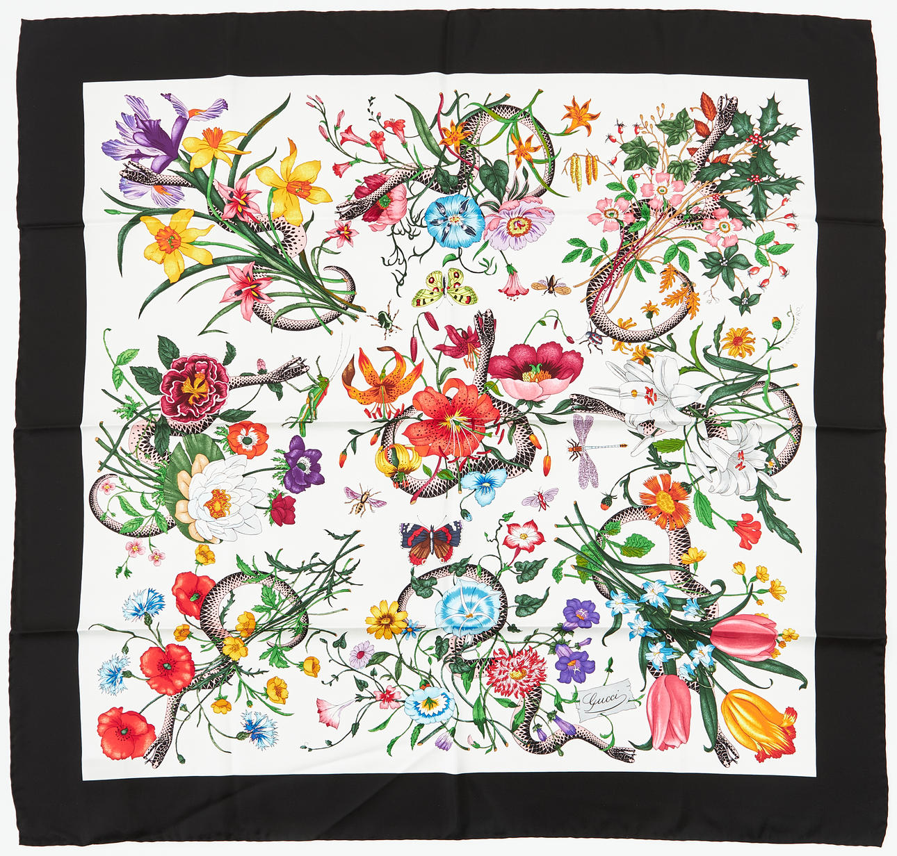 GUCCI, huivi, ”Flora-käärme”.