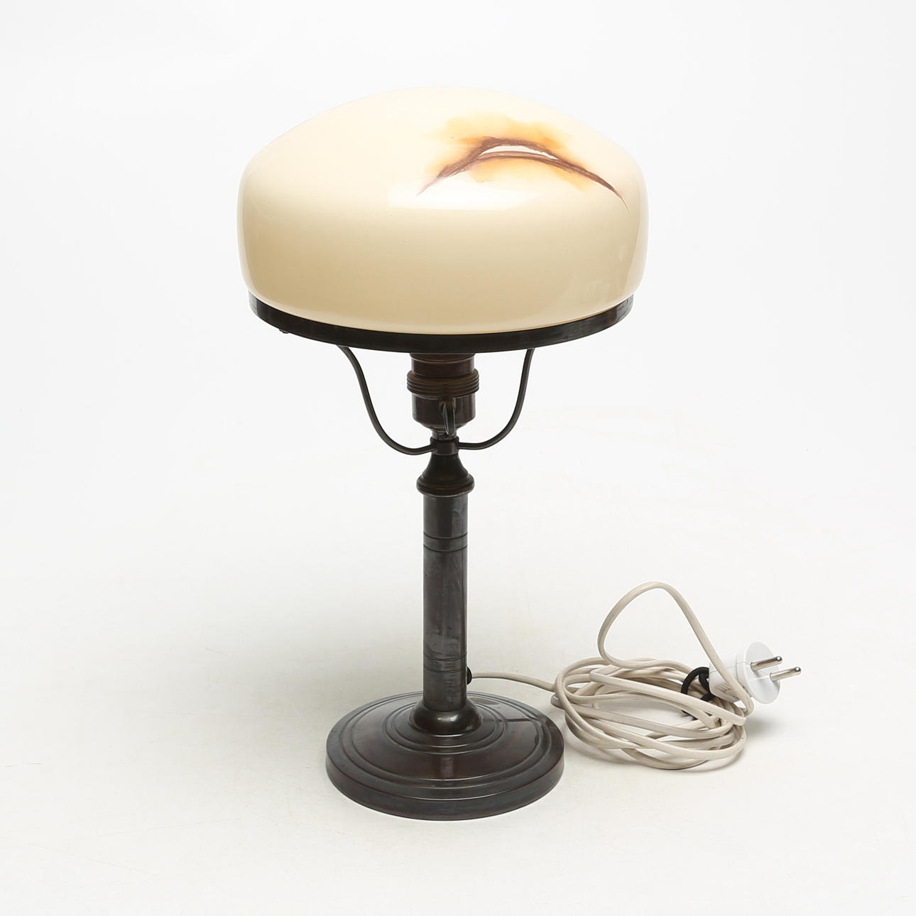 TABLE LAMP, metal/glass, Strindberg type, modern.