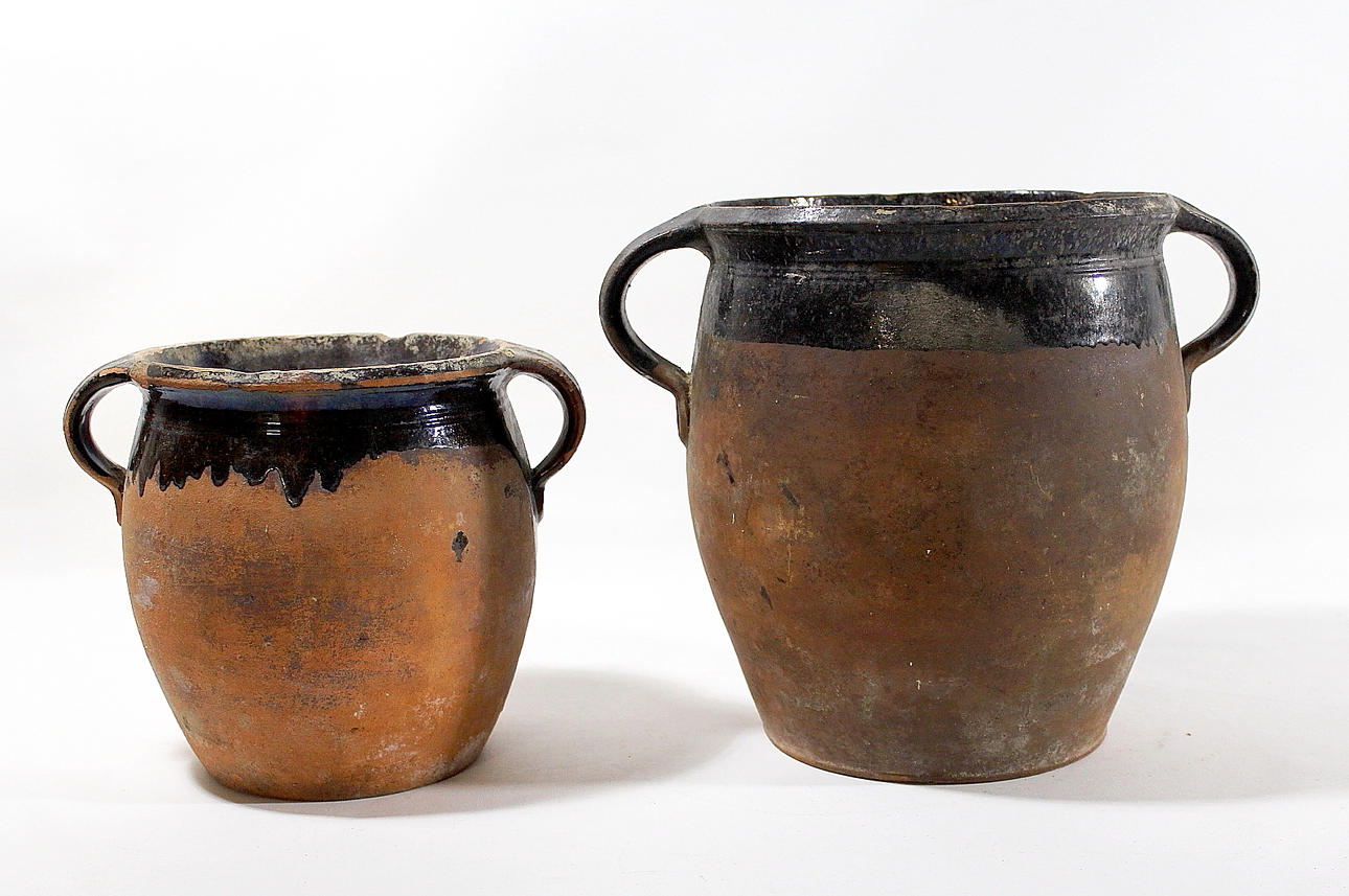 POTS, earthenware, 2 pcs.
