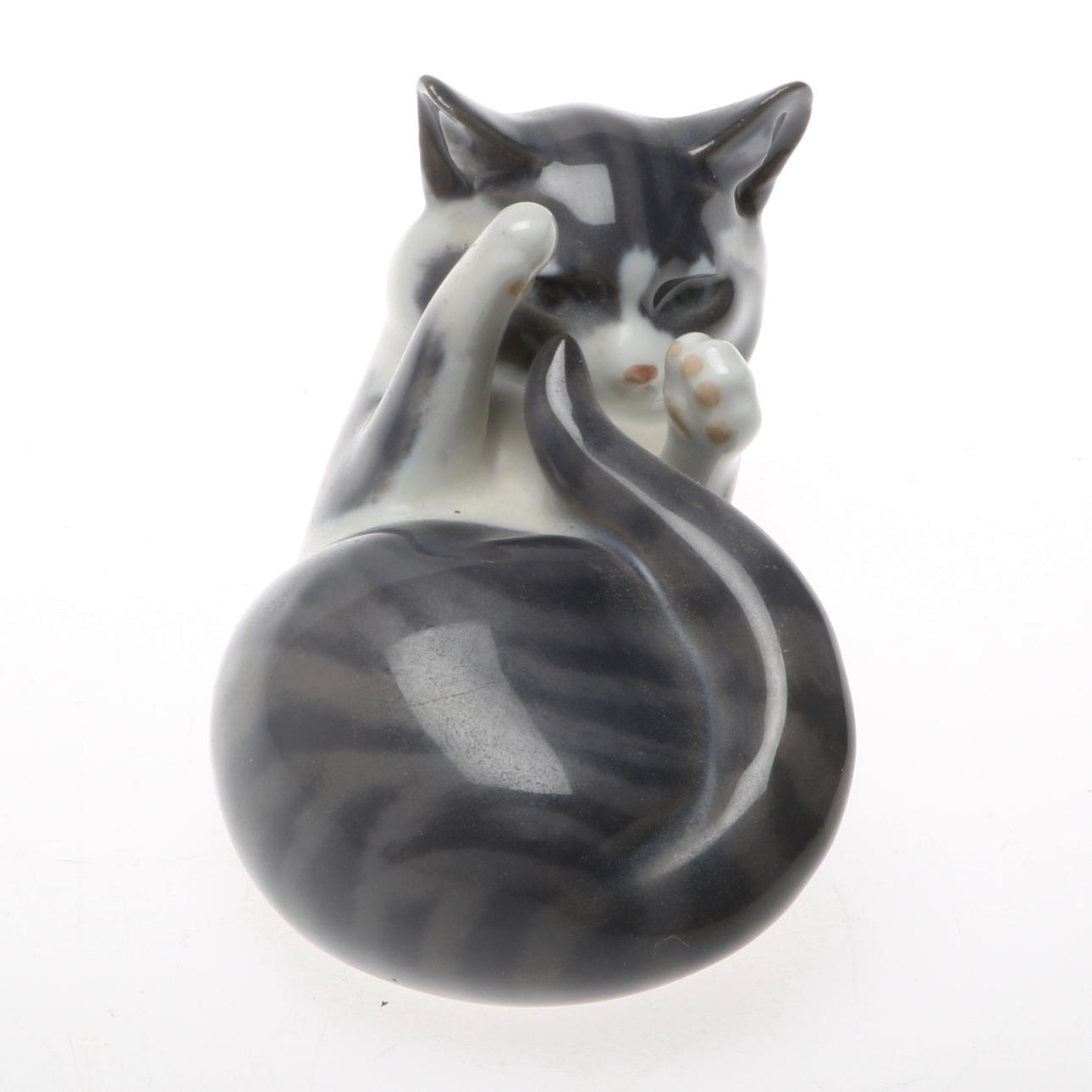 FIGURIN, porslin, Katt, Royal Copenhagen, Danmark.