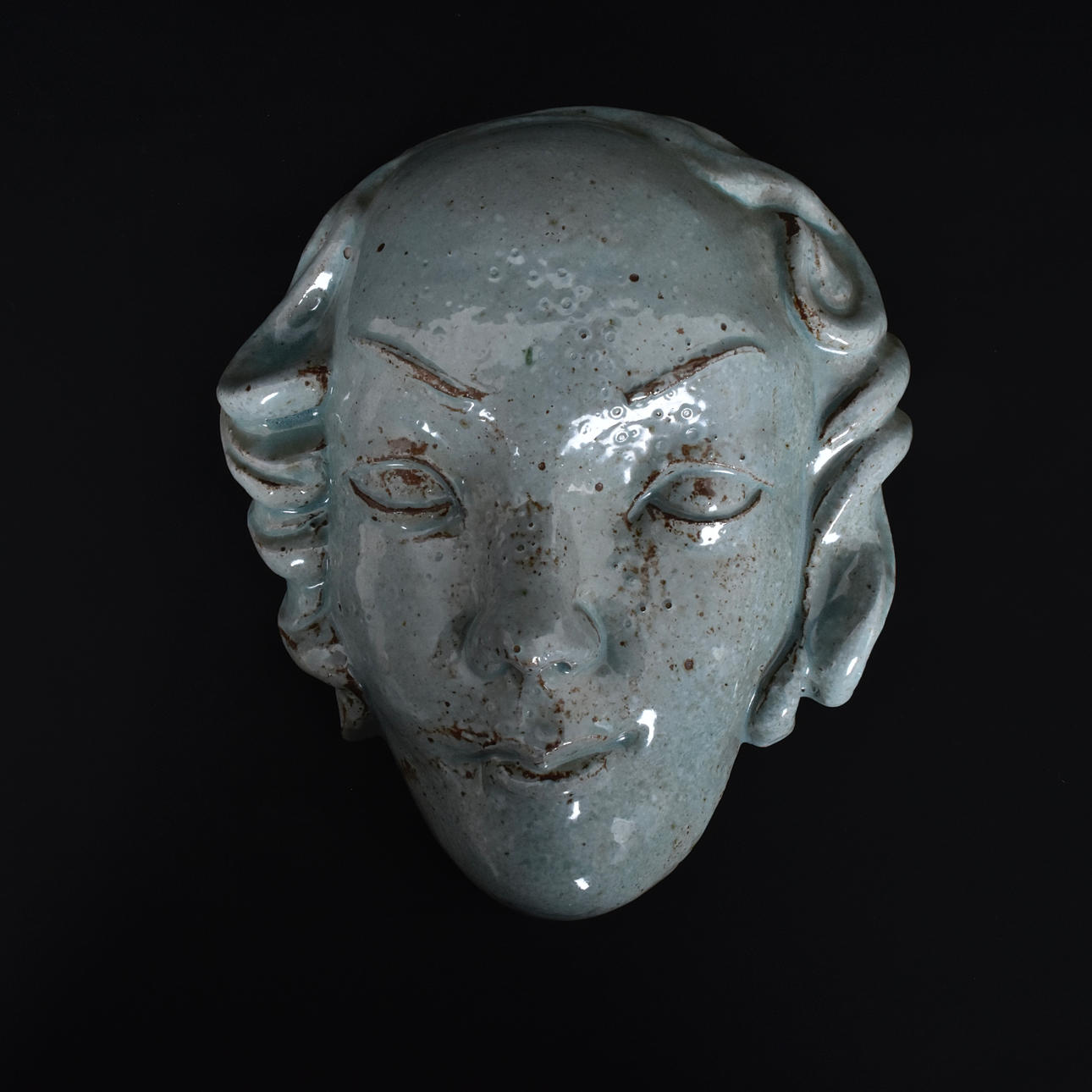 ALLAN EBELING. Wall mask, ceramic, Torshälla.