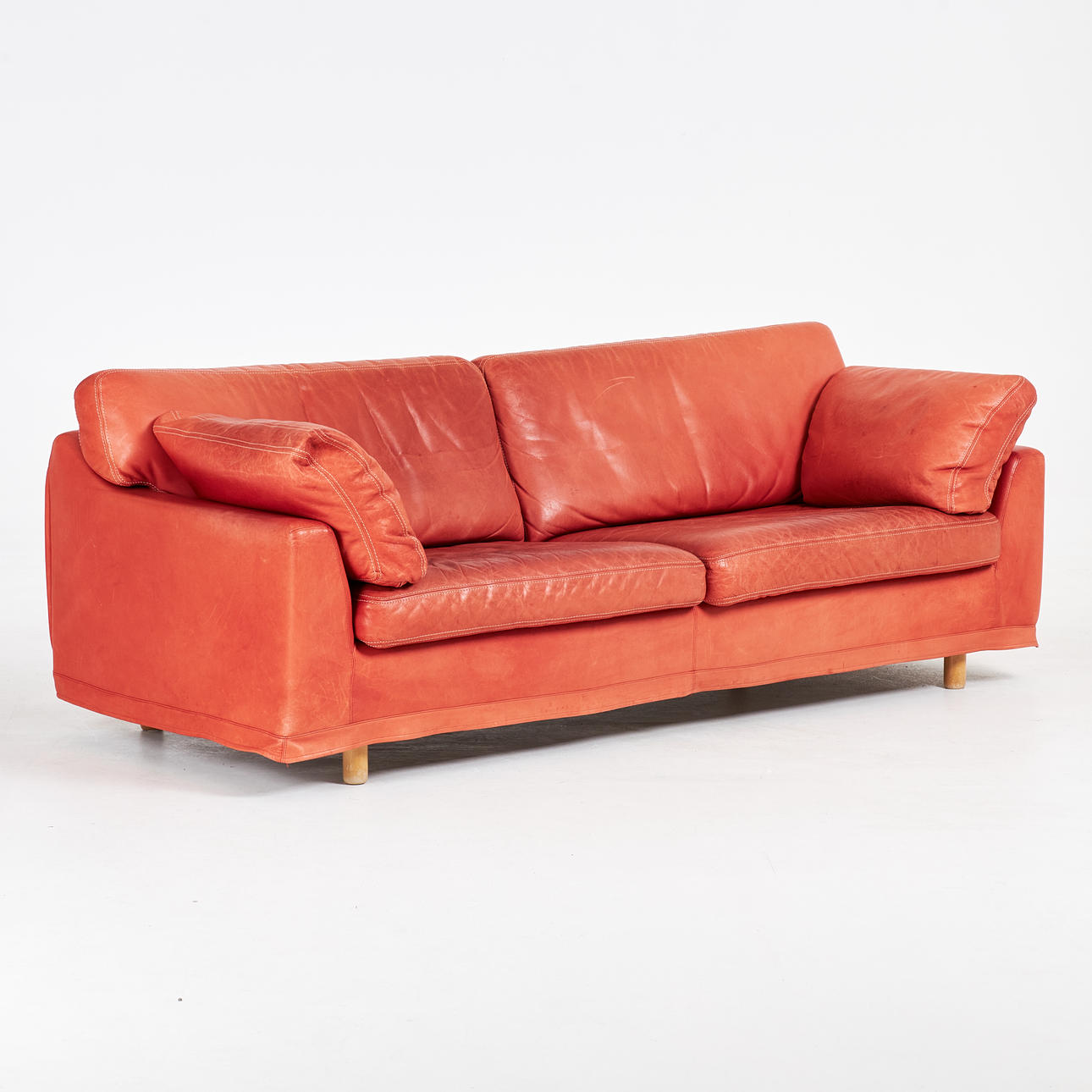 SOFFA, "Fredrik", läderklädsel, Dux.