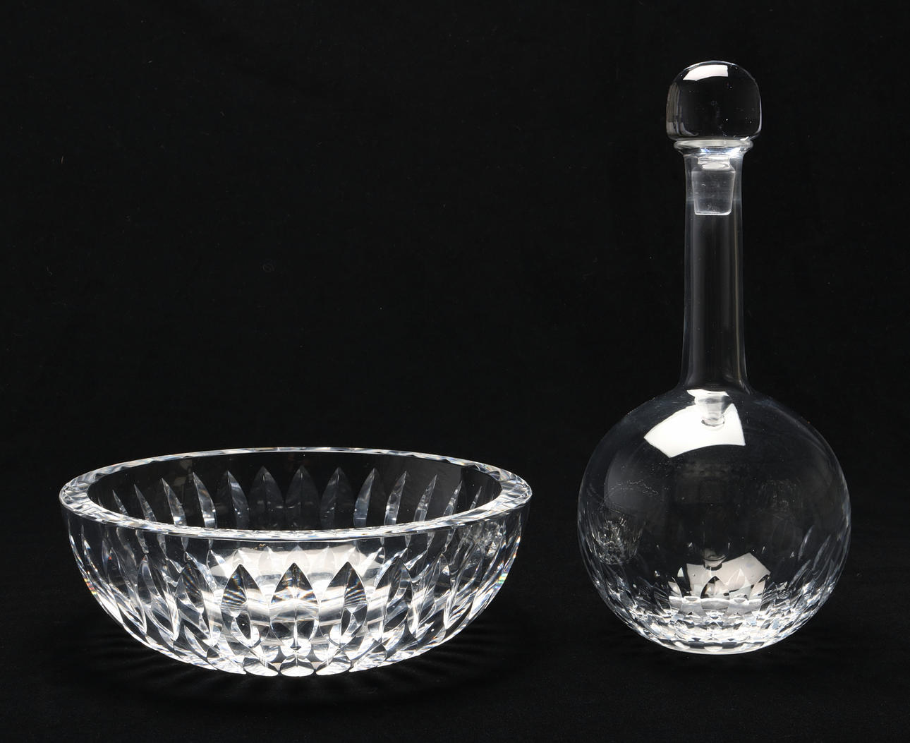 SKÅL och KARAFF, 2 delar, Orrefors, 1900-talets senare hälft.