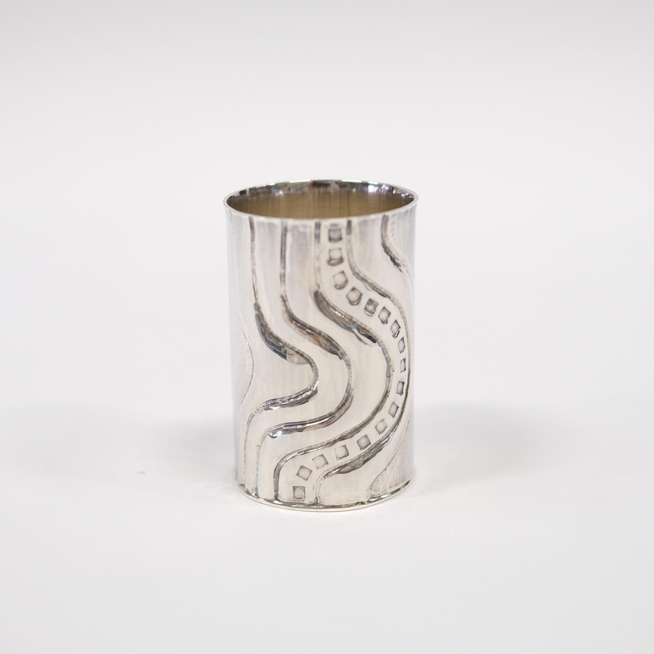 ANDERS ERICSON. VASE, SILBER.