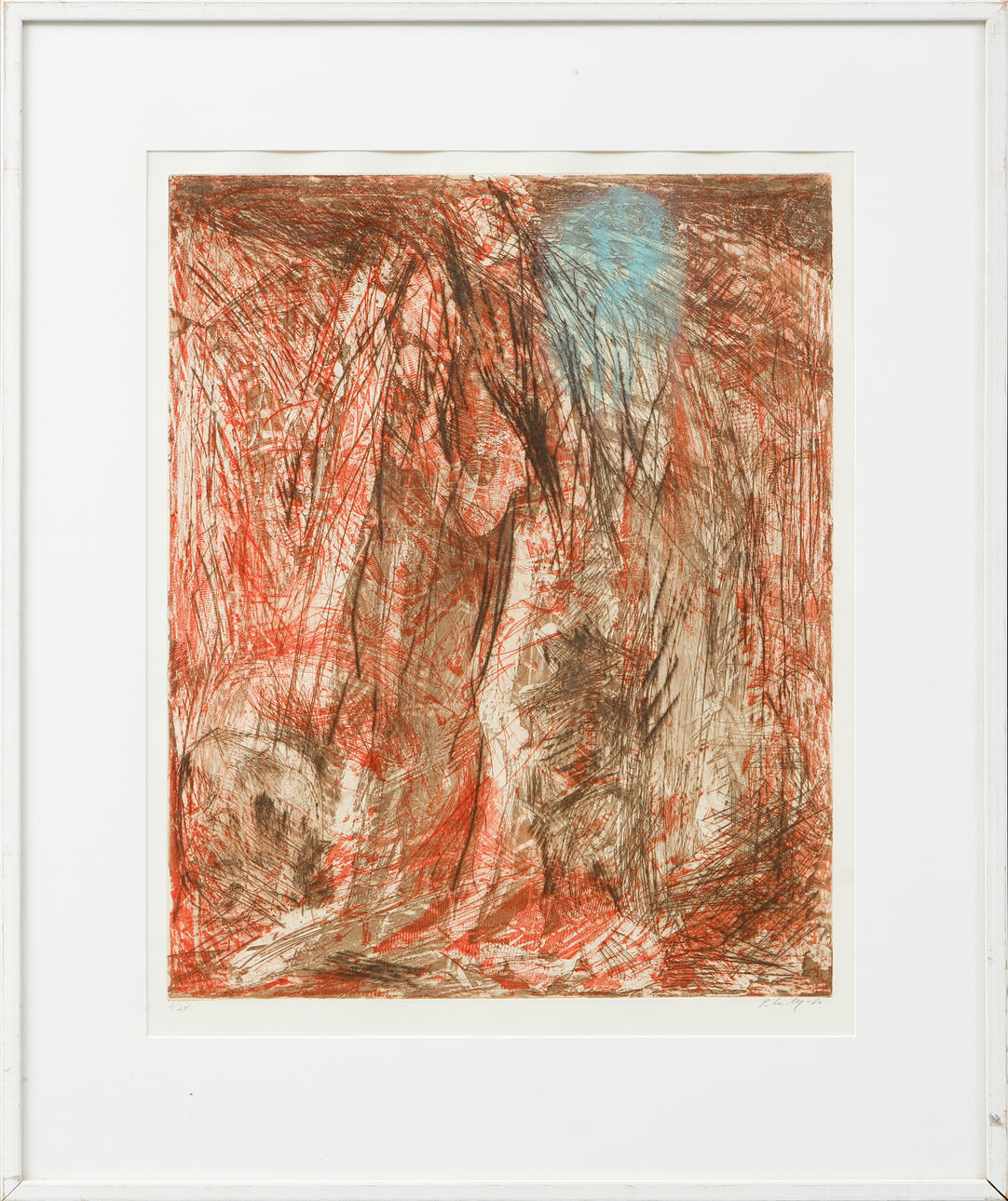PER KIRKEBY. Composition, colour etching, signed and numbered 2/24.