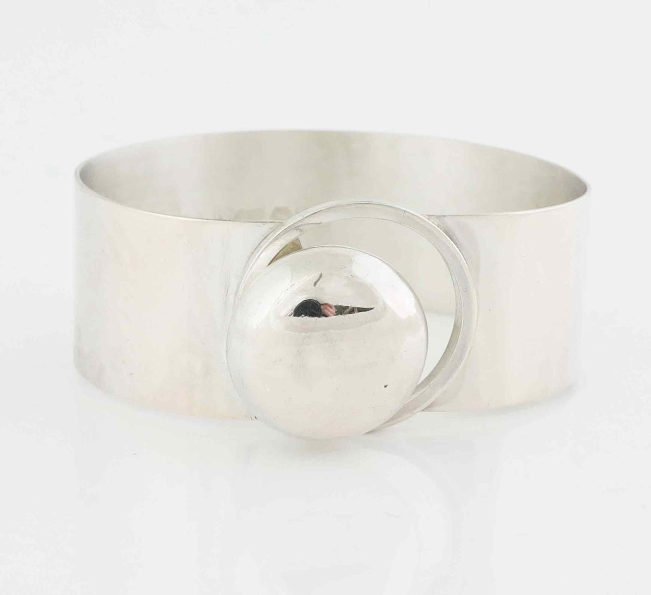 ARVO SAARELA. bangle, silver, Enköping, 1972, signed.