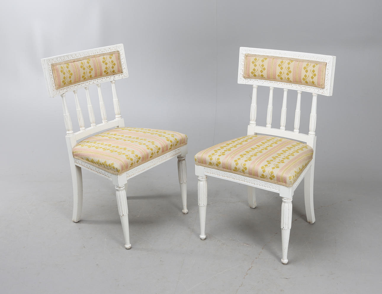 STOLAR, 1 par, gustaviansk stil,18/1900-tal.