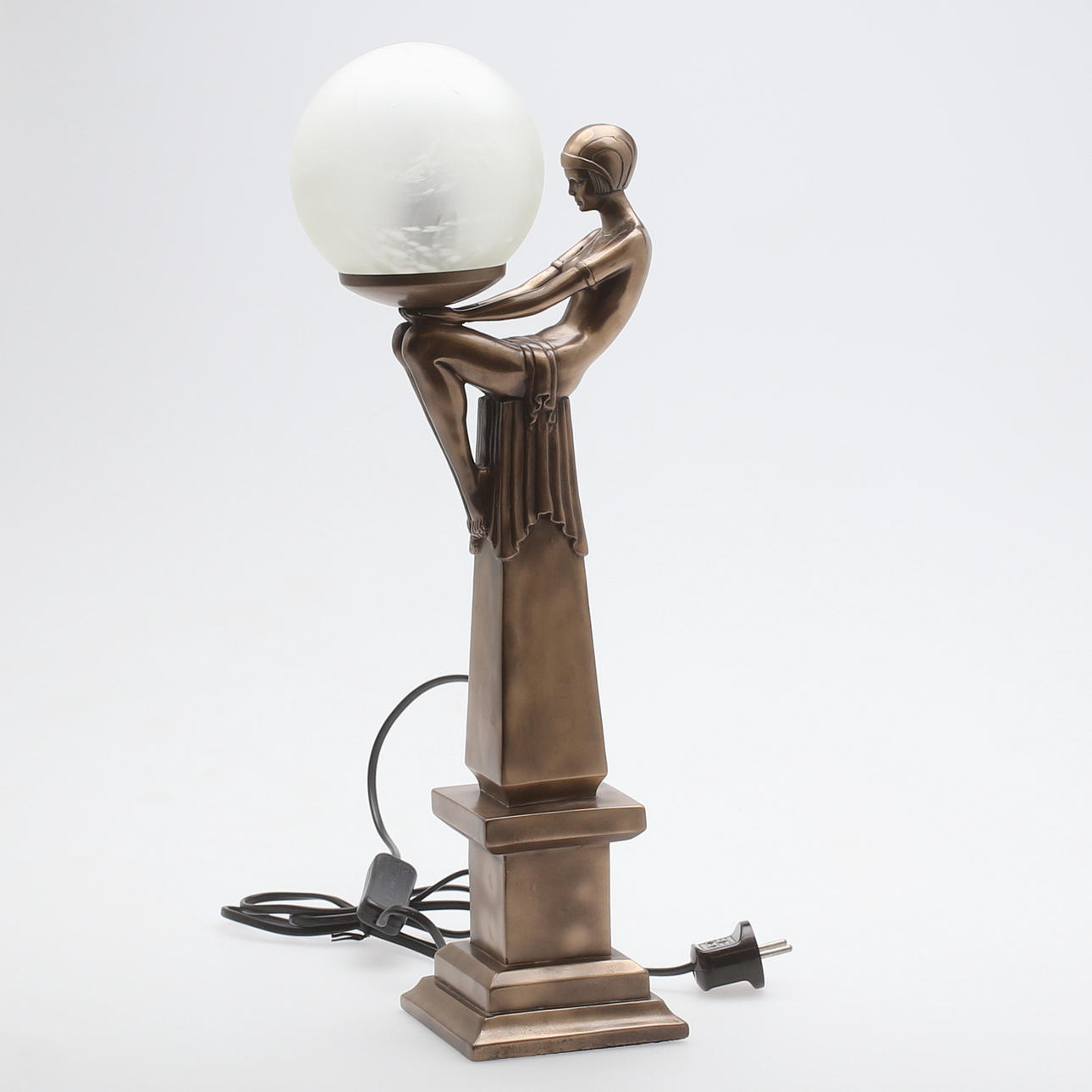 TABLE LAMP, Art Deco style, plastic, 19/2000s.