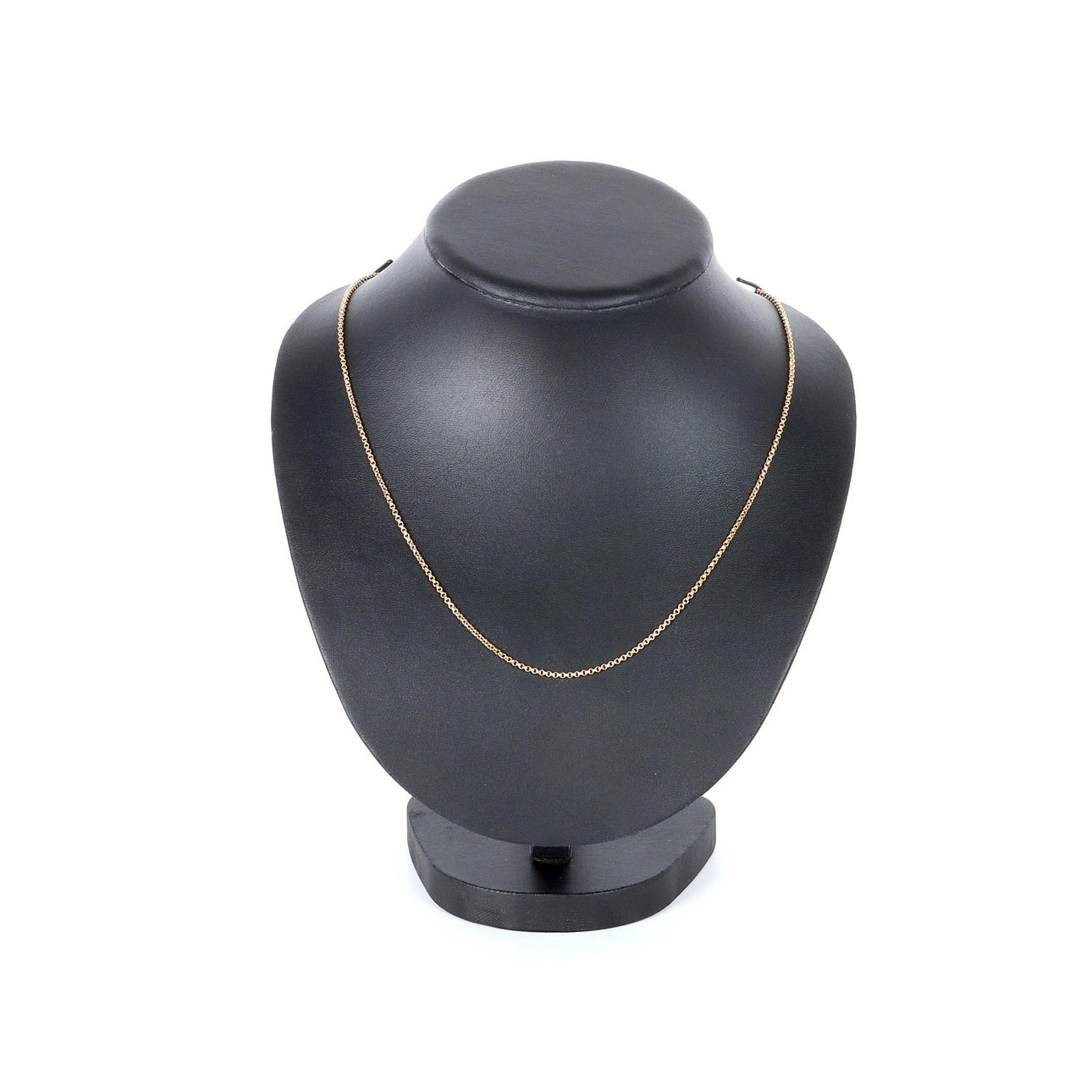 HALSKEDJA, 18K guld, ankarlänk, rund.