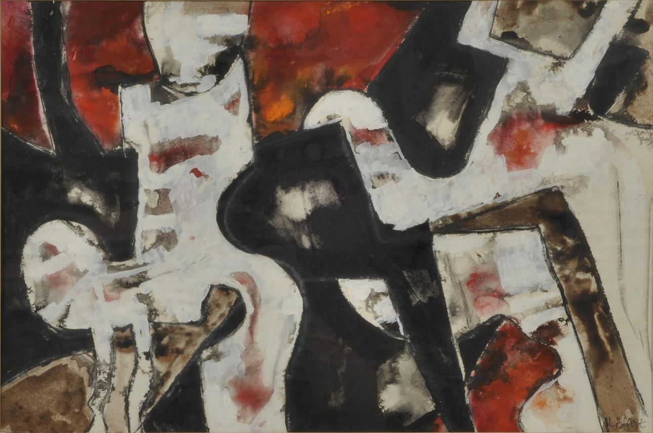 UNBEKANNTER KÜNSTLER. Untitled (abstrakt komposition).