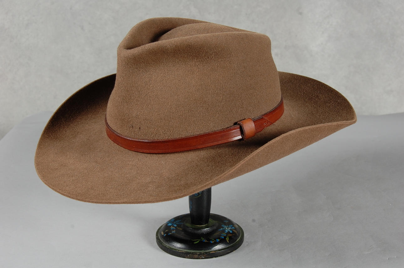 HERRHATT, från Tonak , filt, skinndetalj. nyskick.