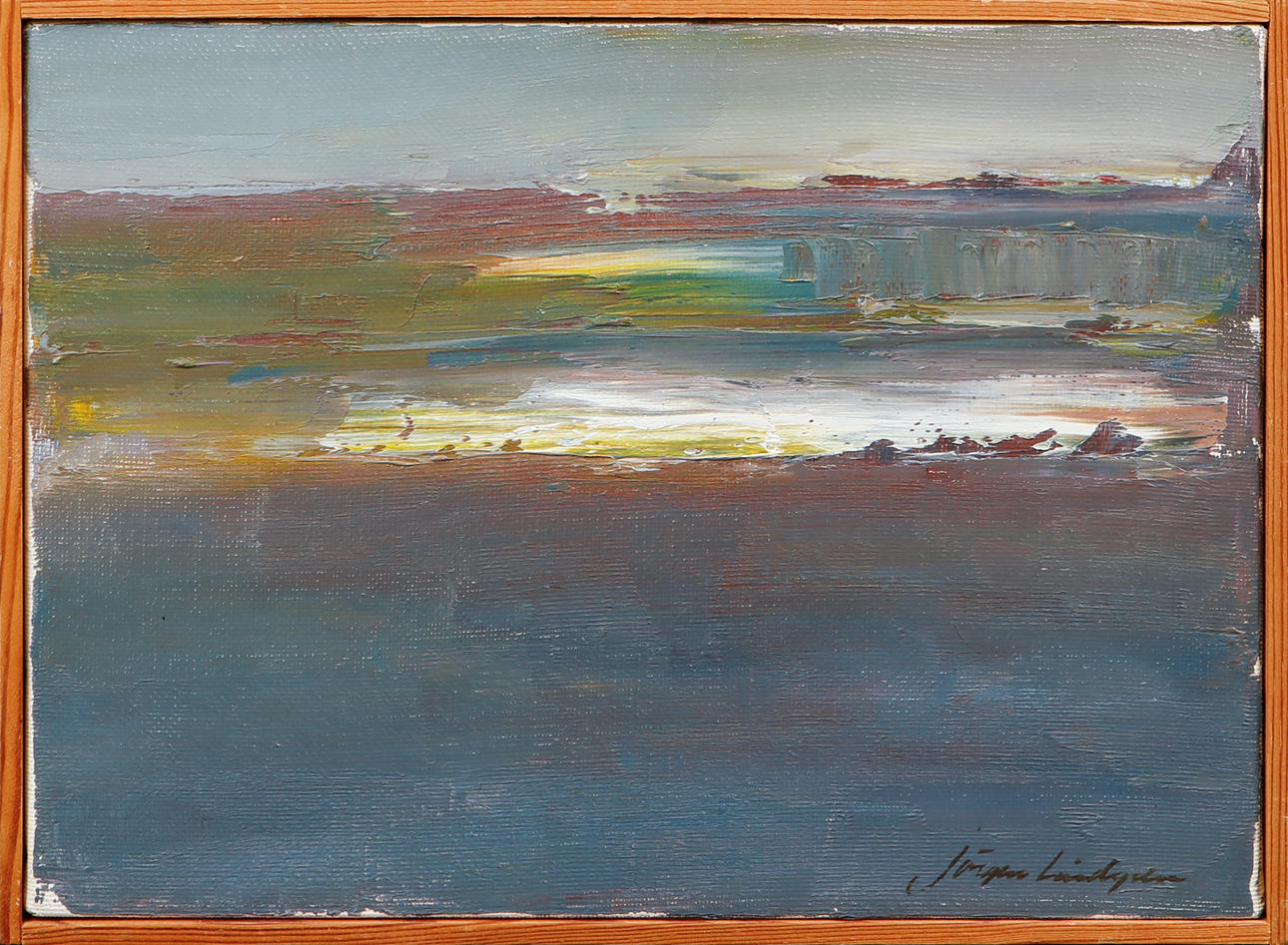 JÖRGEN LINDGREN. “Spring Winter”, oil on canvas, signed.