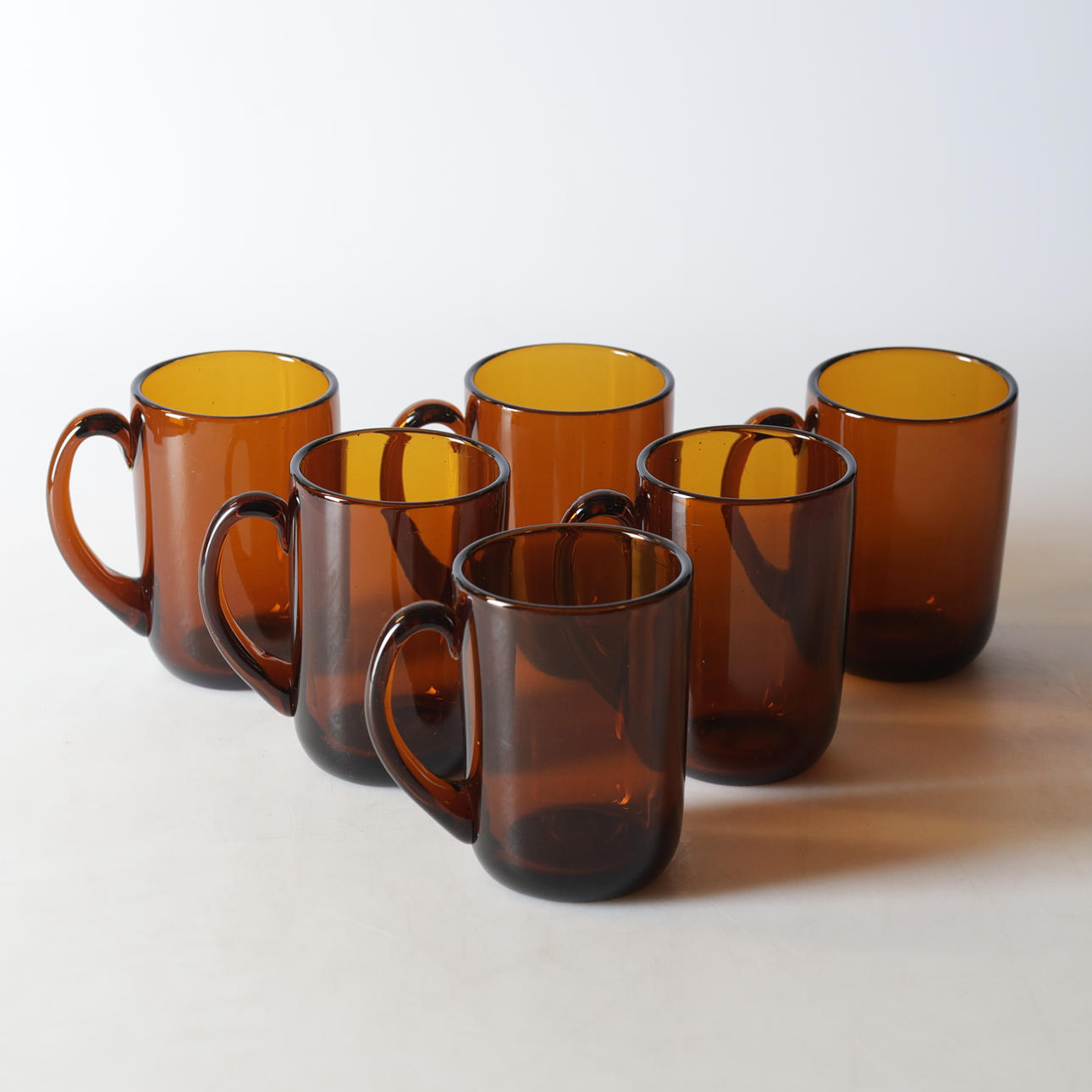 ÖLSEJDLAR, 6 st, glas, 1900-tal.