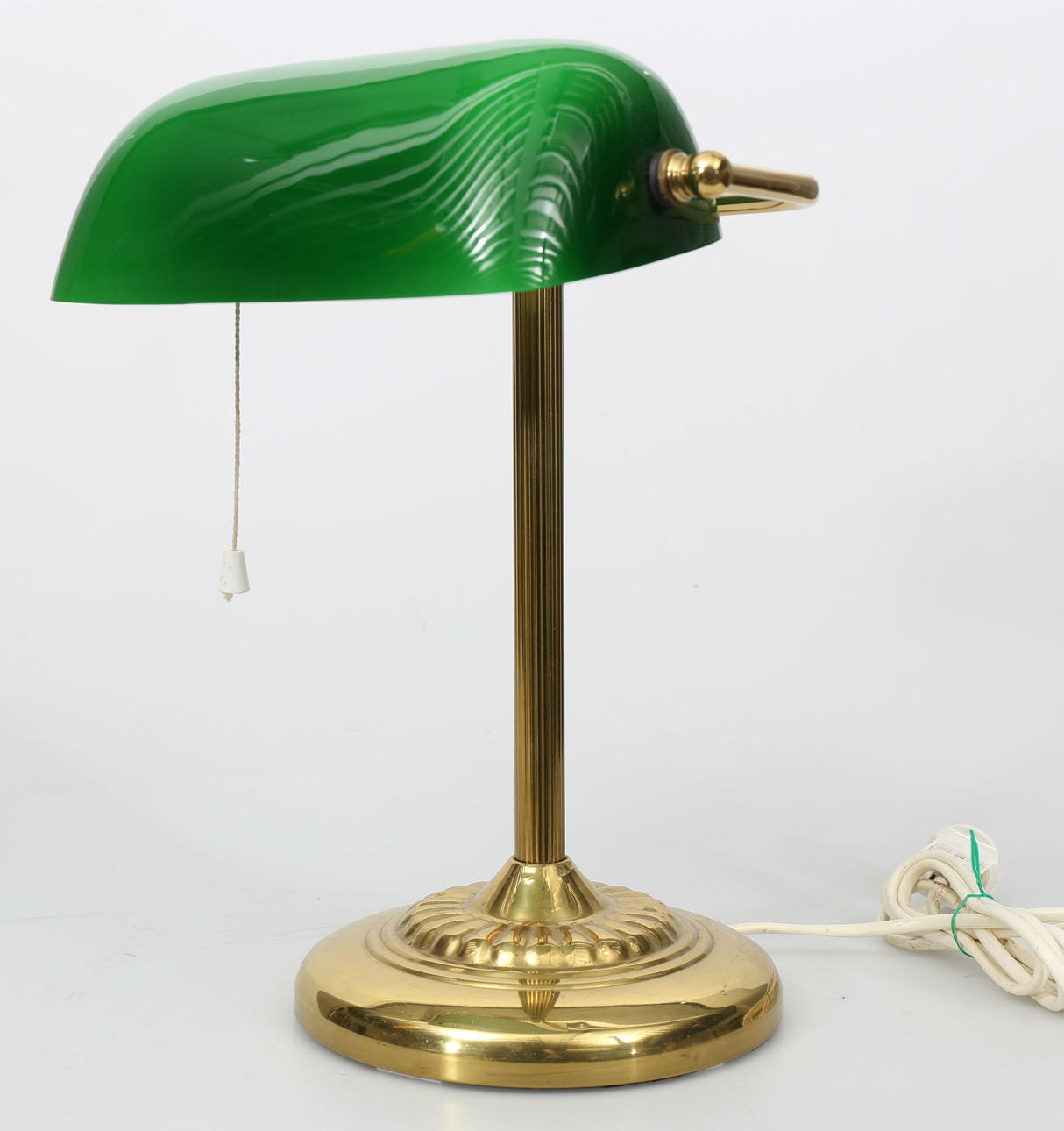 BORDSLAMPA, gulmetall och glas, 1900-talets andra hälft, Ikea.