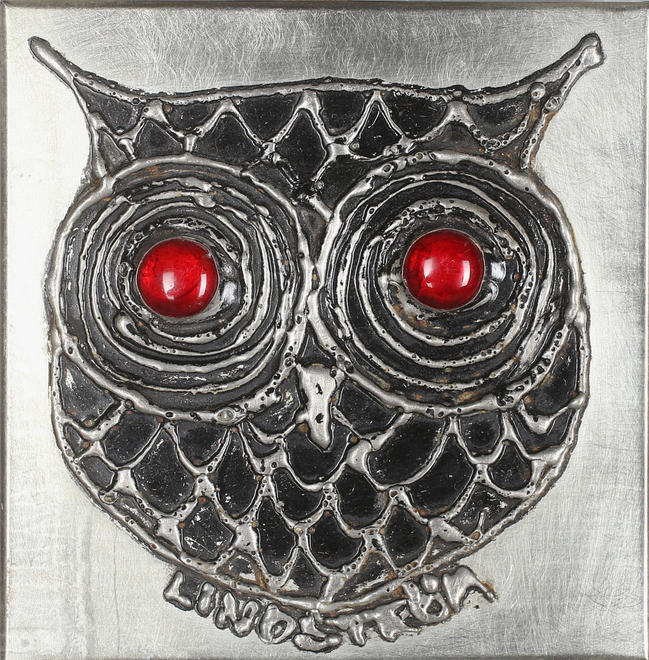 VÄGGRELIEFER, 3 st, Sven Lindström, tenn/vitmetall, 1900-talets andra hälft.