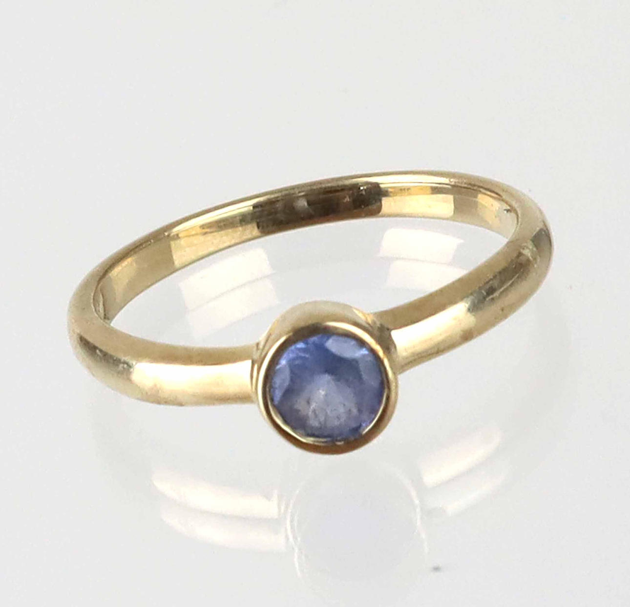 TANZANIT GULDRING, 375 guld.