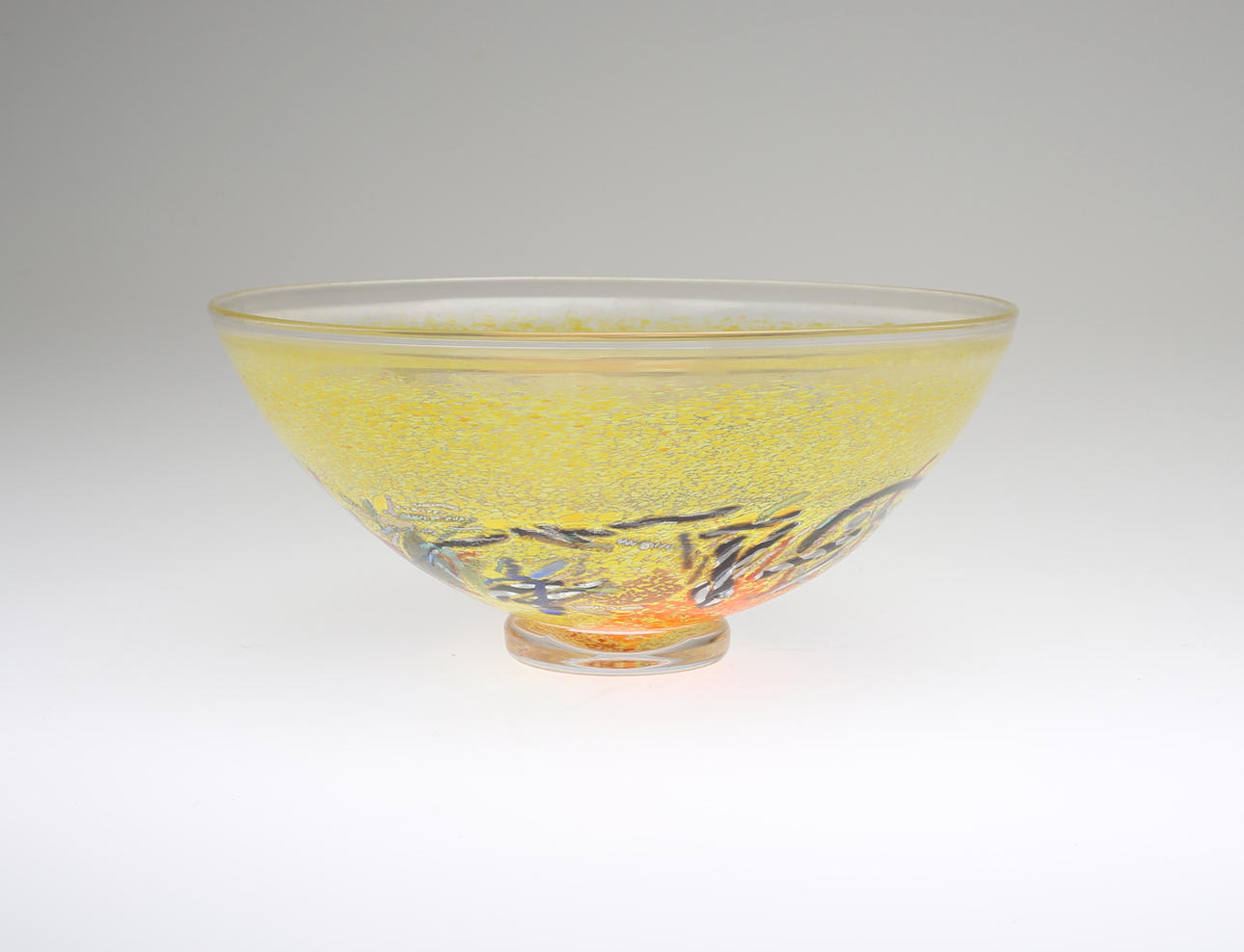 SKÅL, glas, Bertil Vallien, Kosta Boda, 1900-talets andra hälft.