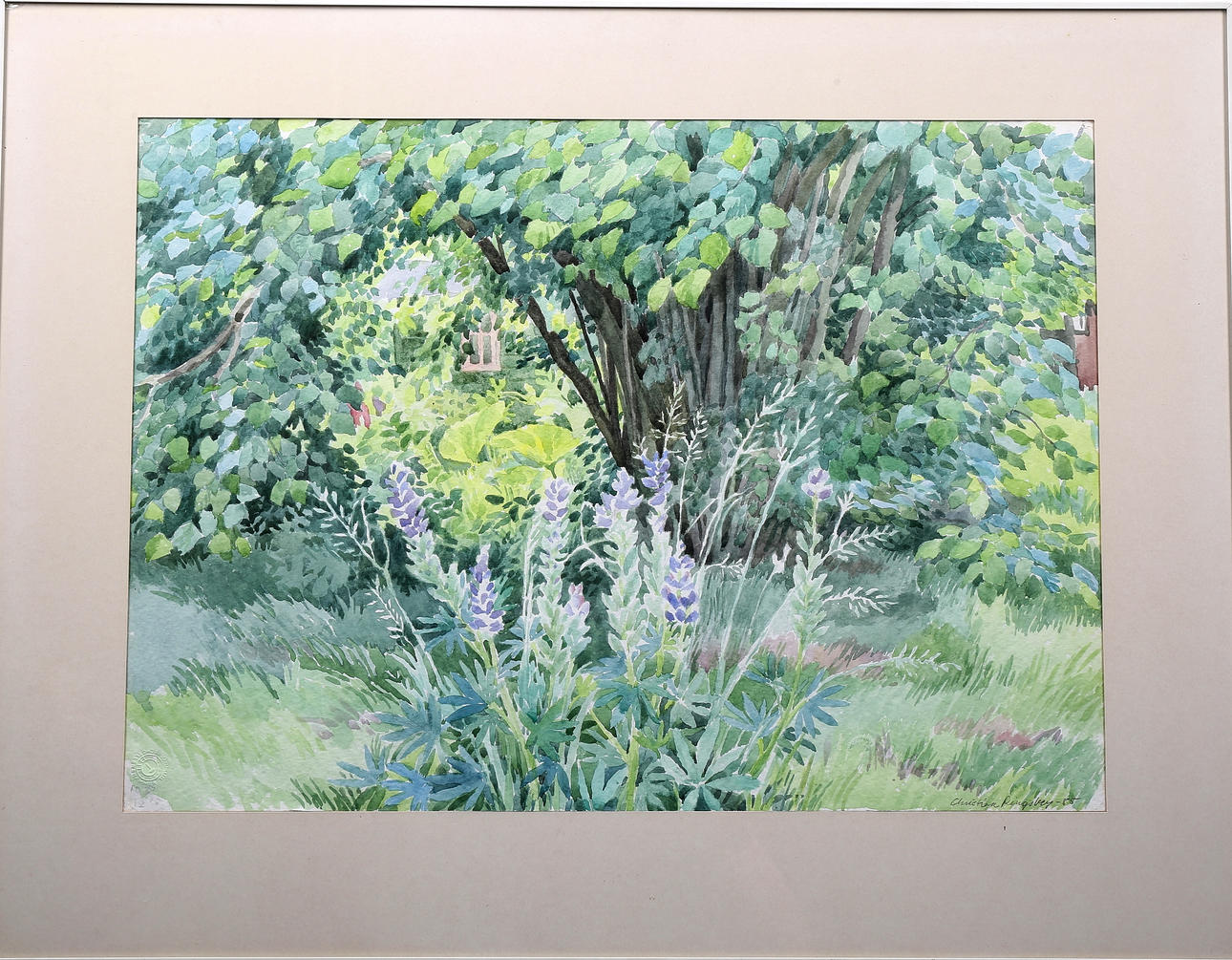 CHRISTINA RINGSBERG. Hasseln, akvarell, signerad och daterad -85.