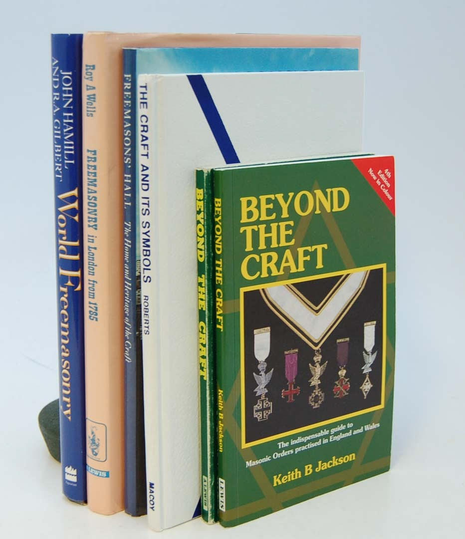 FRIMURERI. sex böcker om Craft / london / history mm.