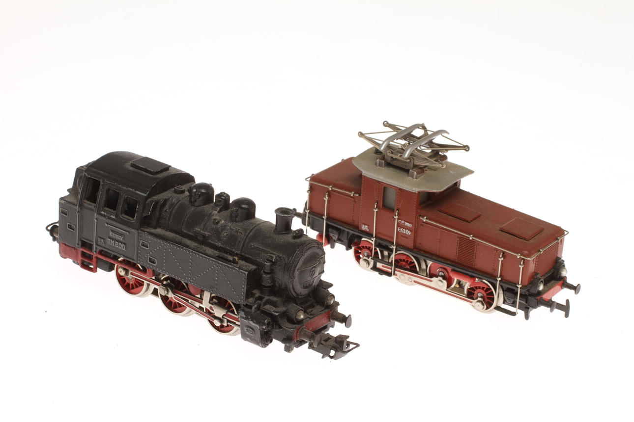 MODELLTÅG MÄRKLIN 2 lok TM 800 och 3002.