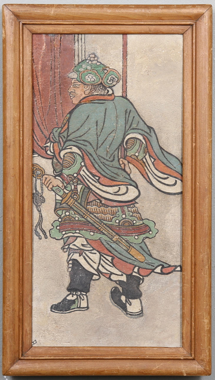 OKÄND KONSTNÄR, KINA/JAPAN. Krigare med utrustning.