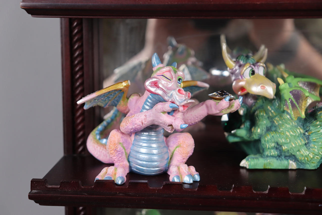 Franklin Mint, “Mood Dragons”, dragon figurines in tesori