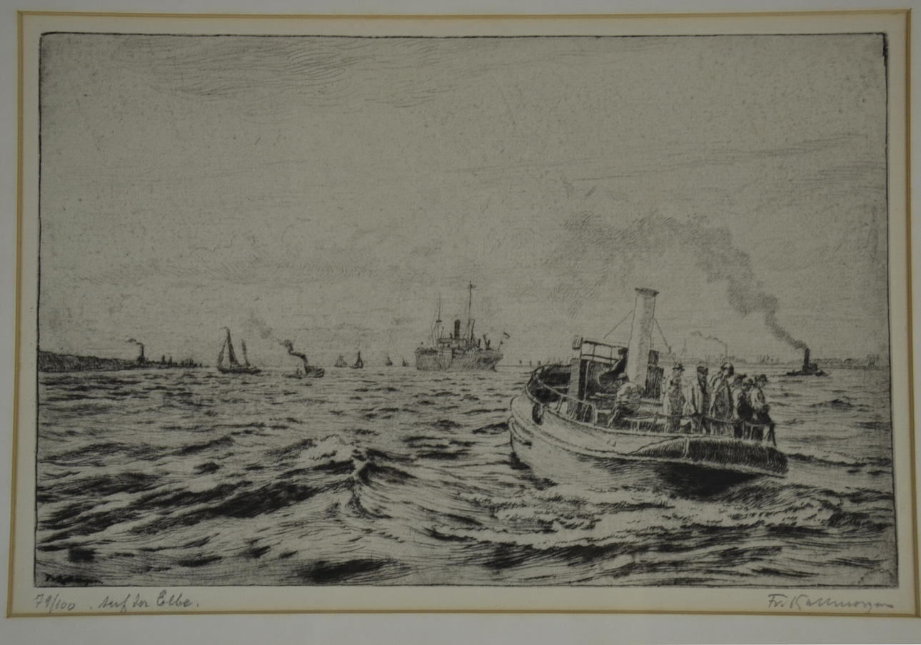 FRIEDRICH KALLMORGEN. PÅ ELBE.