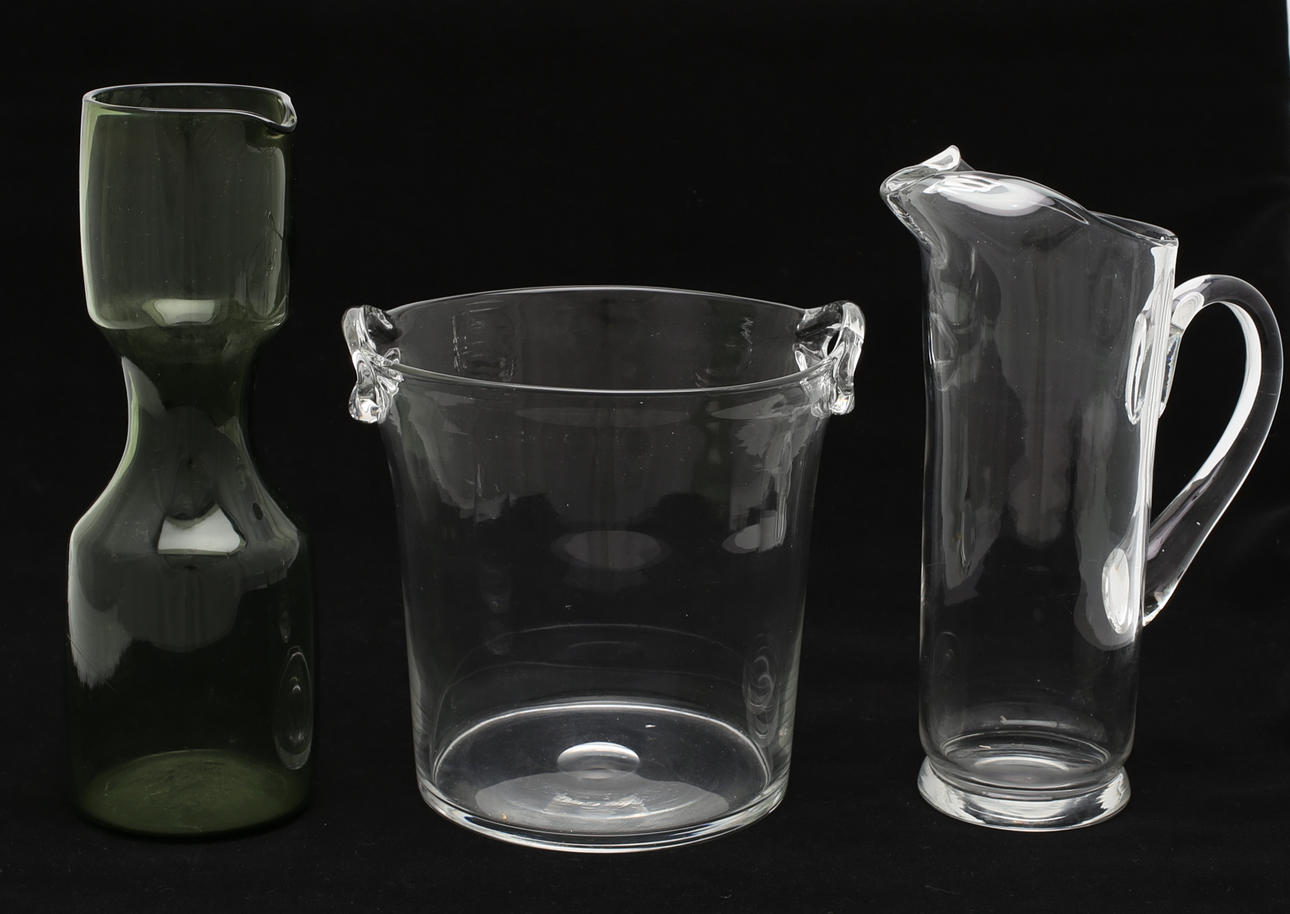 ISHINK samt KANNOR, 2 st, glas.