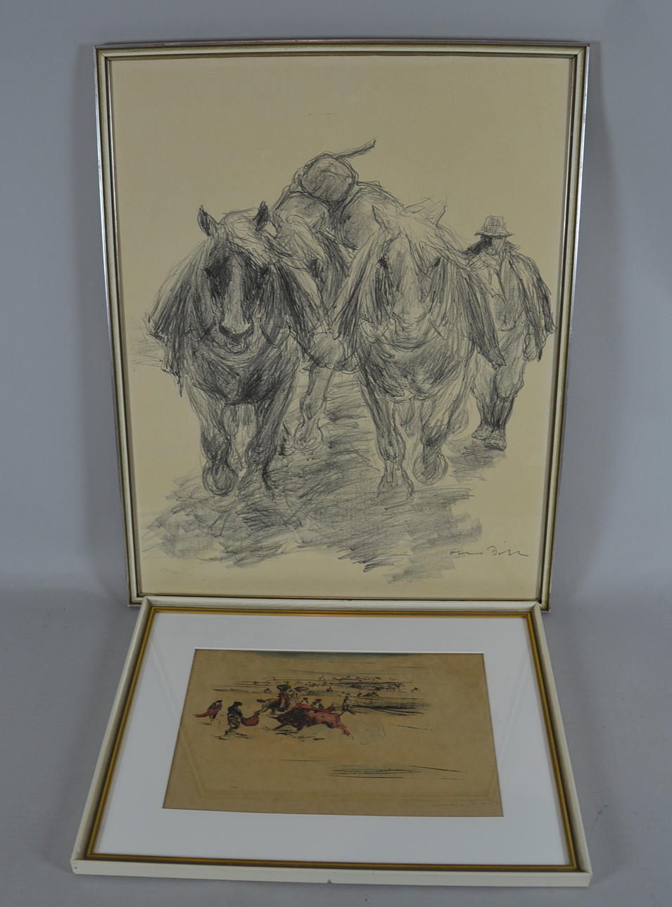 OTTO DILL. ZWEI LITHOGRAPHIEN.