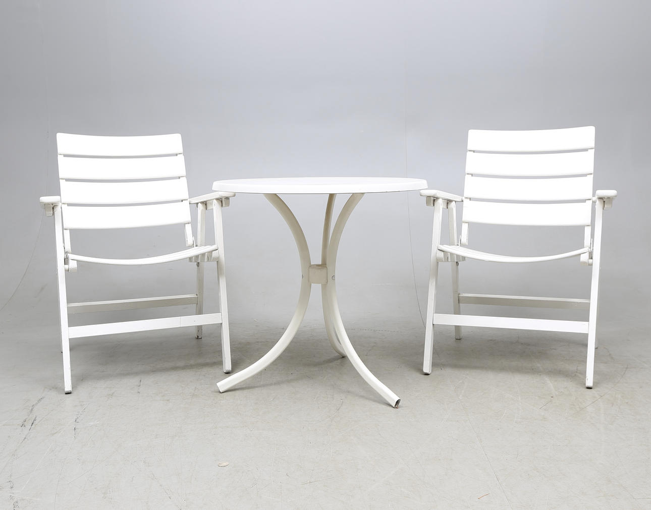 TRÄDGÅRDSBORD Wurlitz samt TRÄDGÅRDSSTOLAR, 2 st, Herlag, Tyskland.