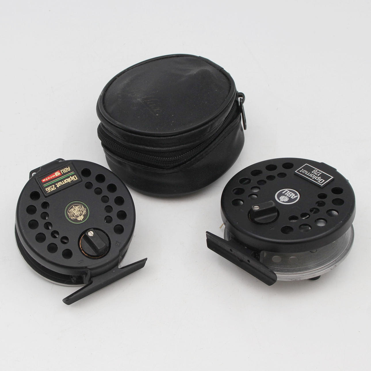 3 FISHING REELS, ABU GARCIA, DIPLOMAT 178, 256, FLY MAX 356, FLY