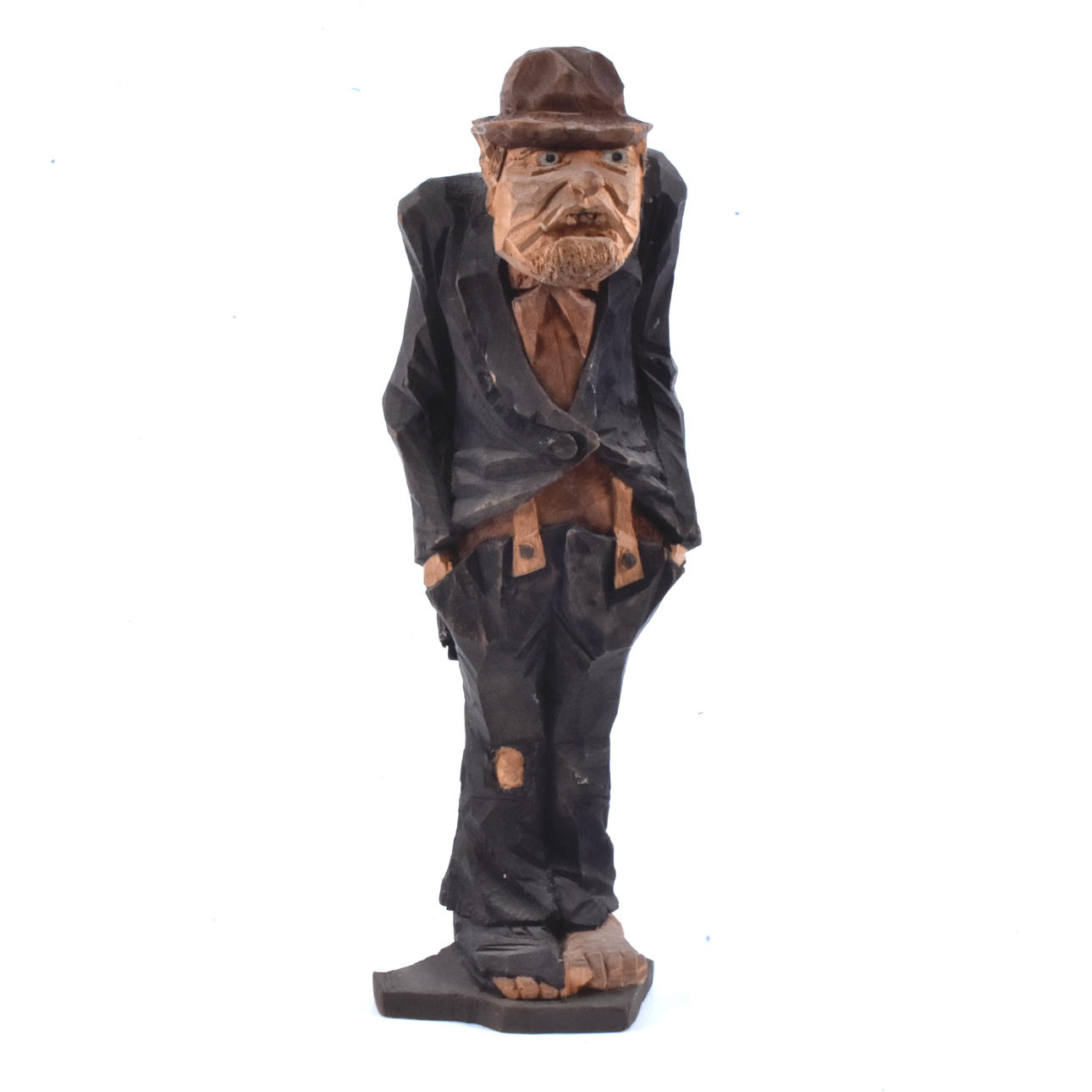 Holzgubbe, signiert Sved Petersson.