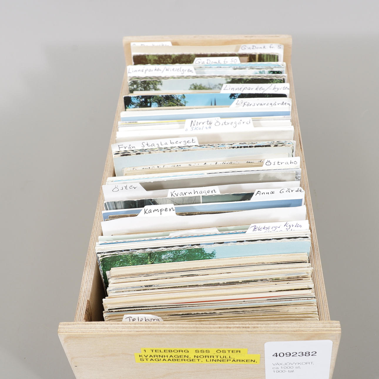 VÄXJÖ POSTCARDS, approx. 1000 pcs, 20th century.