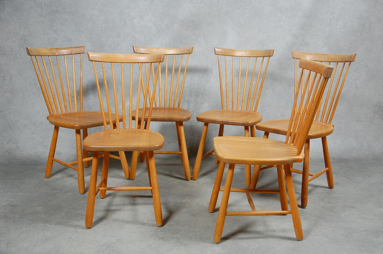 STOLAR, 6 st " Lilla Åland " Carl Malmsten.