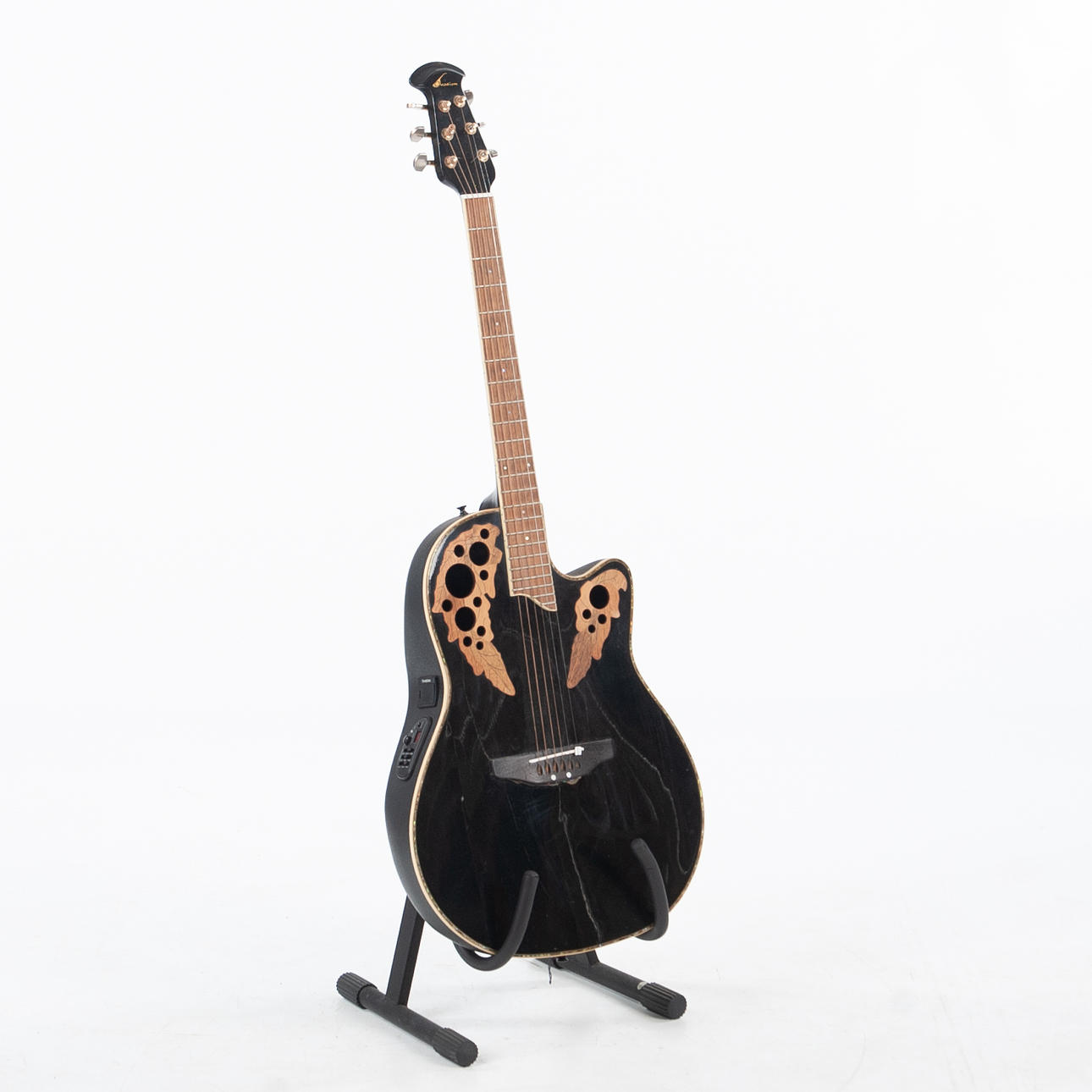 OVATION 6-STRENGET SEMI-AKUSTISK GUITAR.