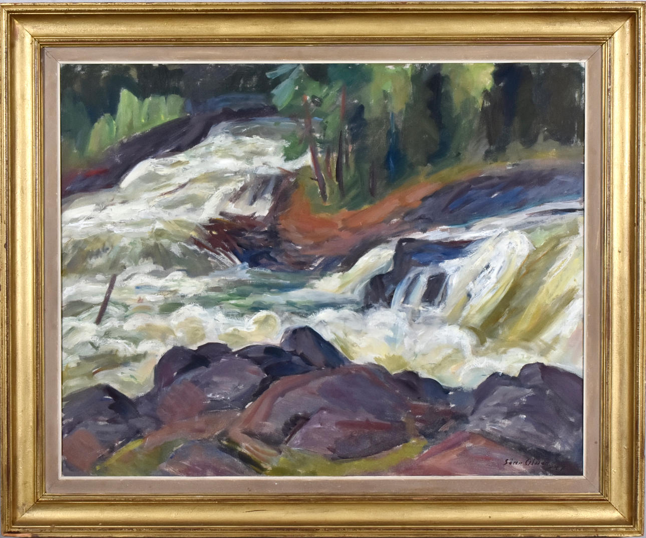 SÖREN OLSSON. Olja på duk.
