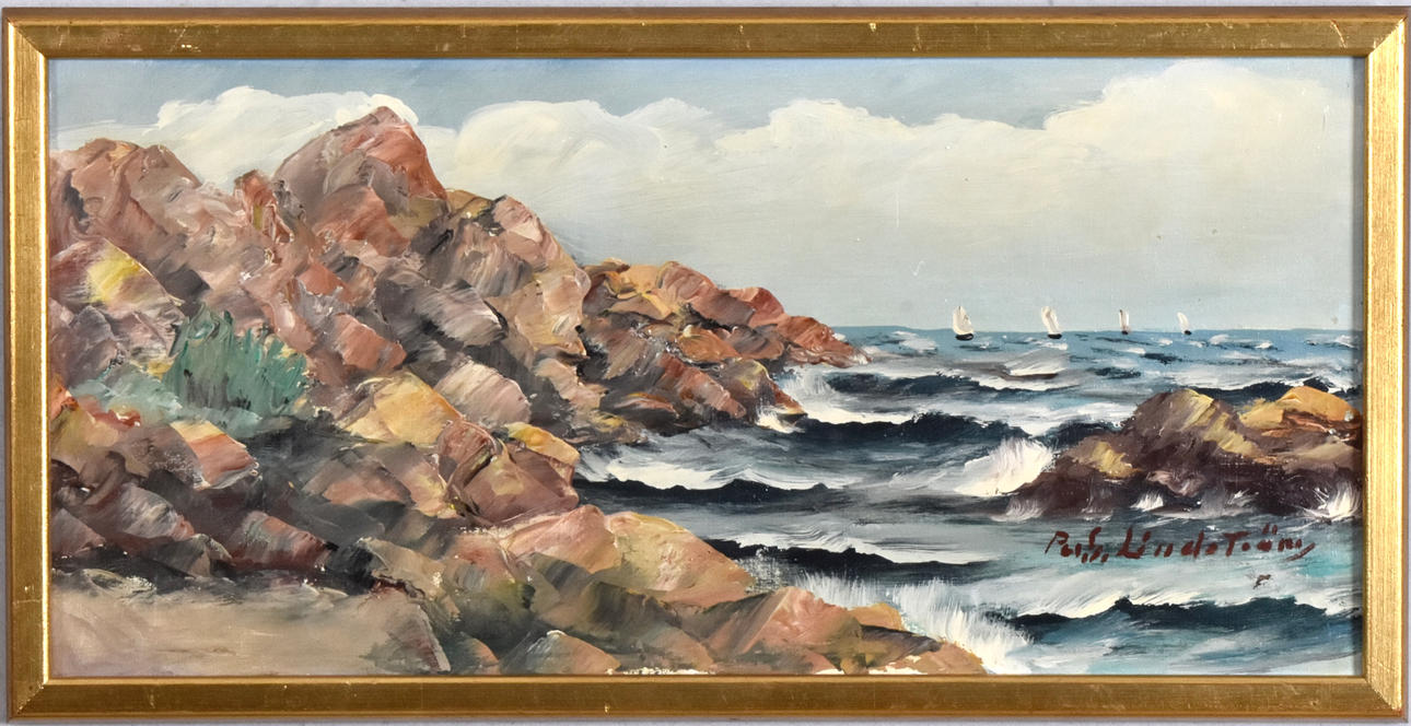 PER GUNNAR LINDSTRÖM. Öl auf Leinwand.