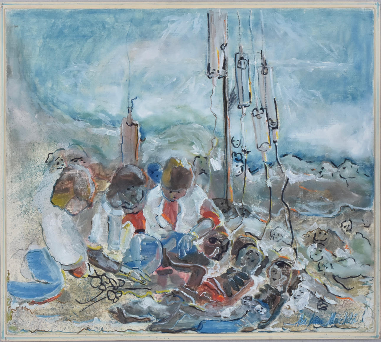 ÅKE MÖCKLÖ. Oil on canvas.