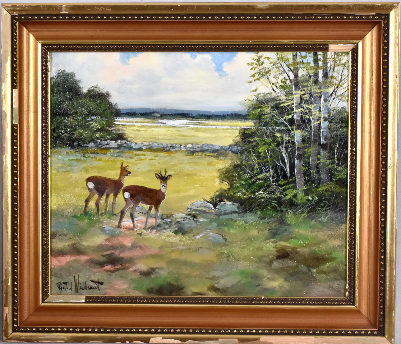 BERTIL WIDBRANDT. Öl auf Leinwand.