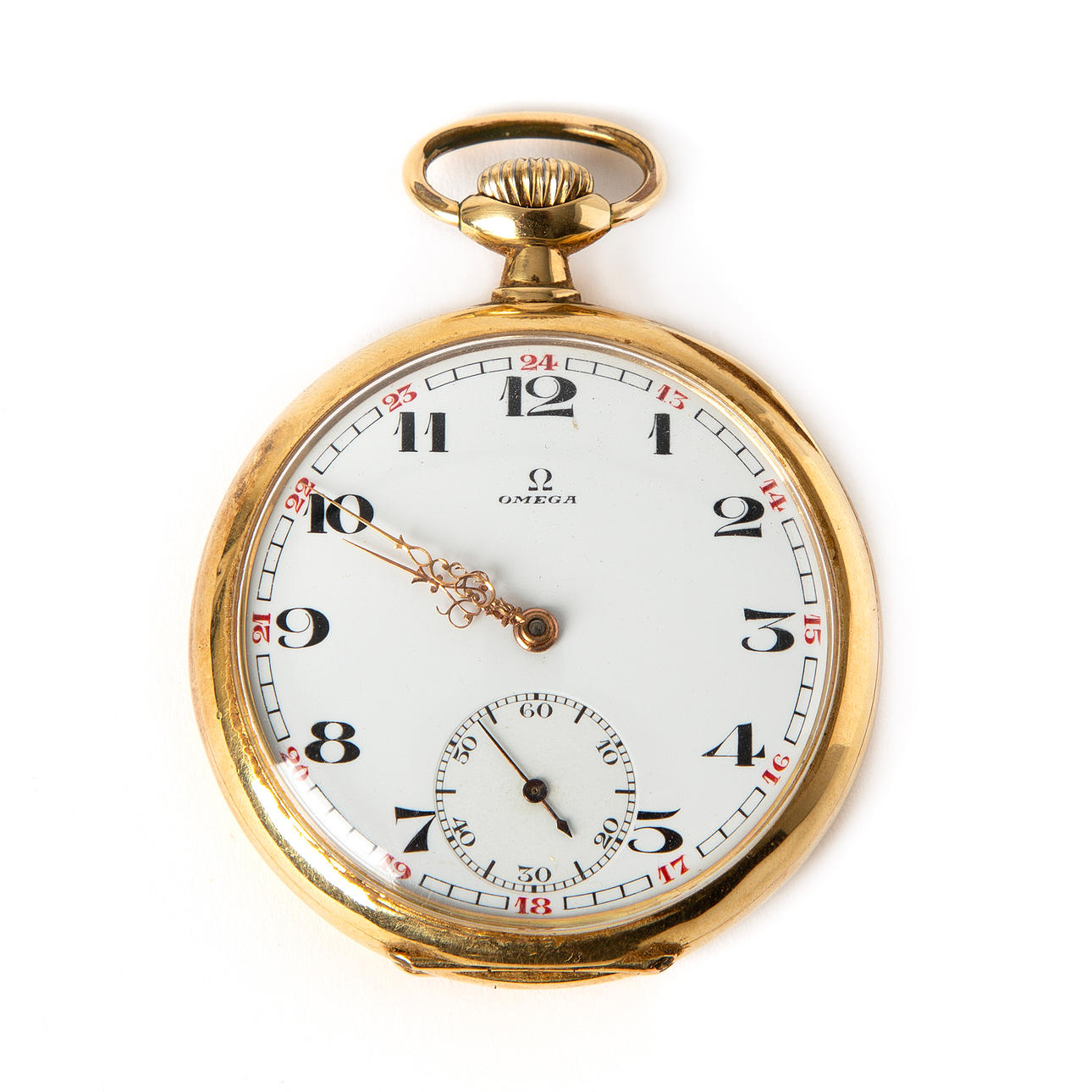 OMEGA, taskukello, 18K kultaa, 1920-tal.