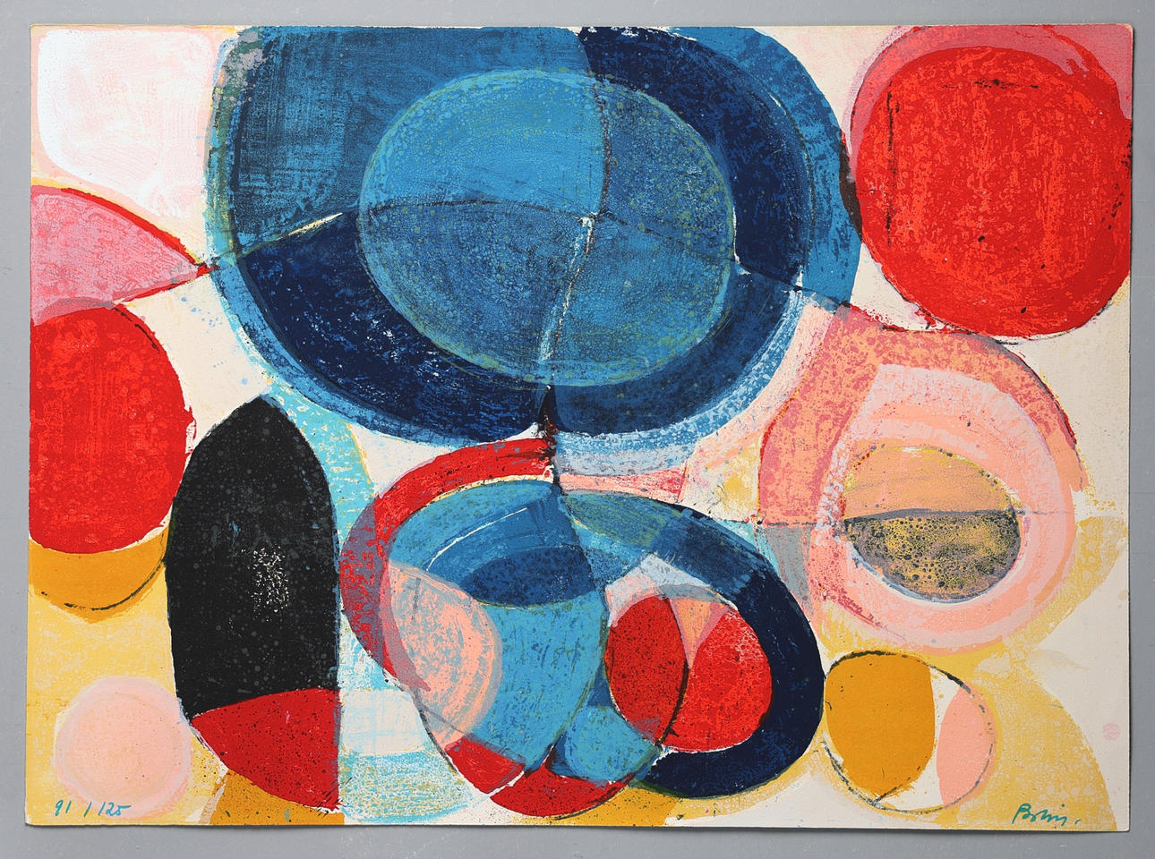 GUSTAV BOLIN. Lithograph signed, numbered 91/125.