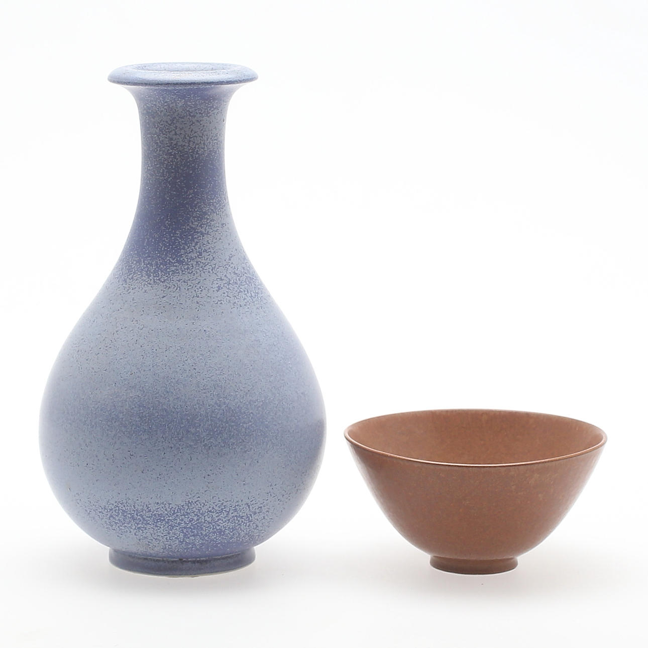 VAS samt SKÅL, Gunnar Nylund, Rörstrand, stengods, 1900-tal.