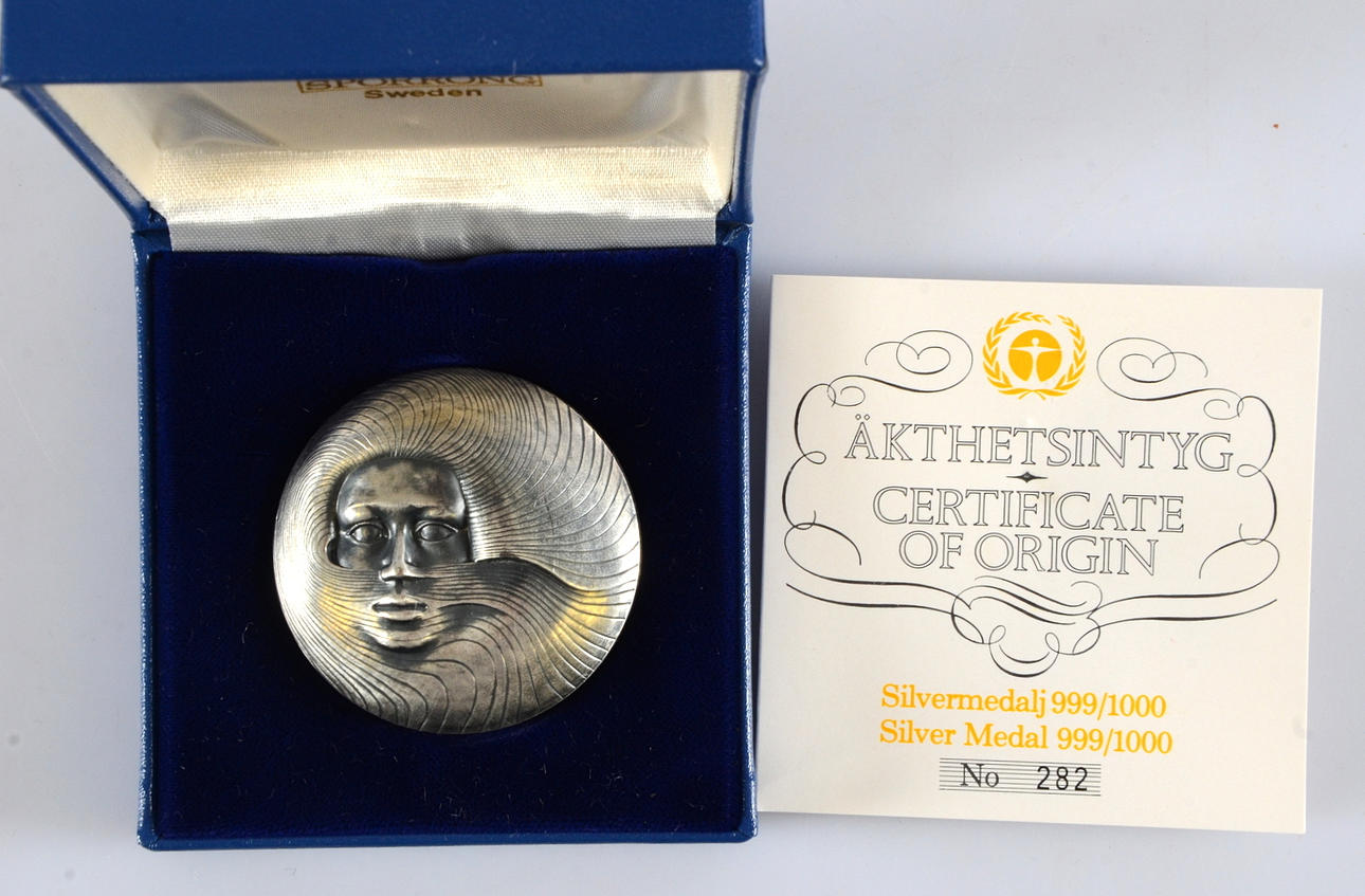 MEDALJ, finsilver, "Kauko Räsänen".